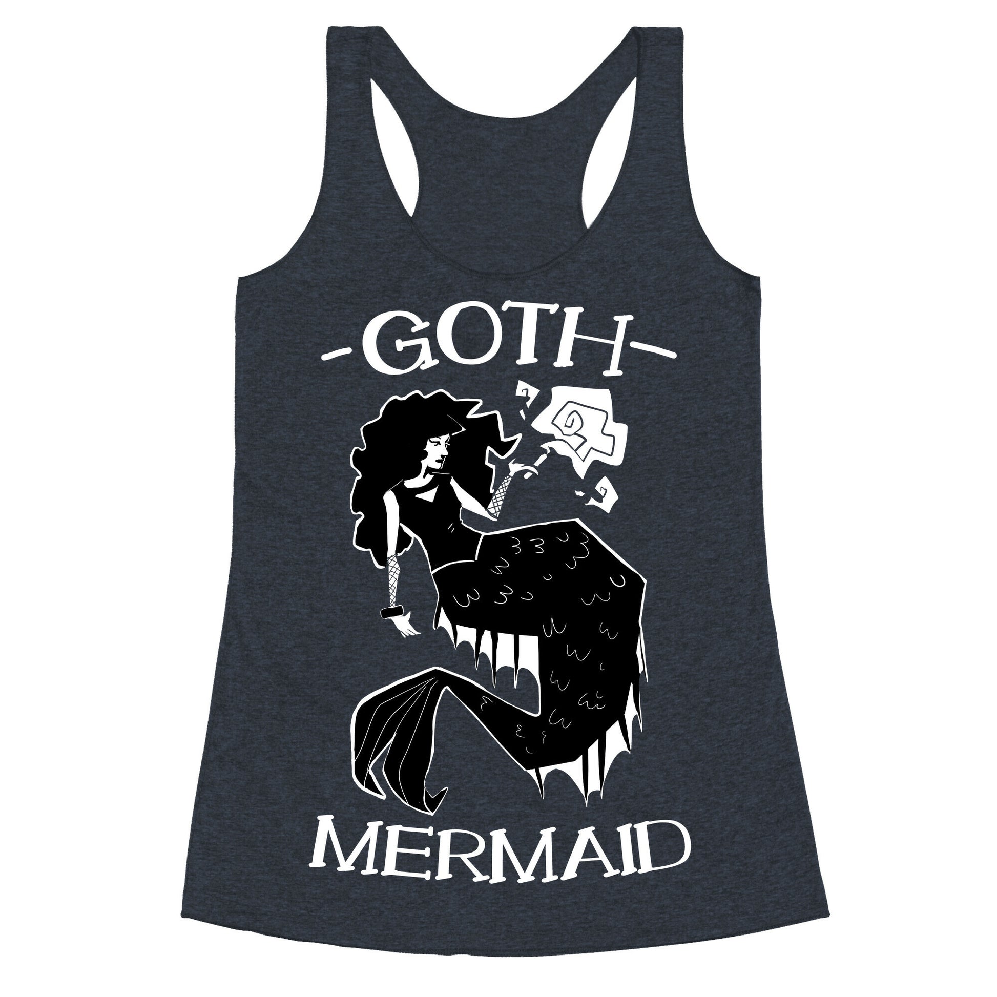 Goth Mermaid Racerback Tank