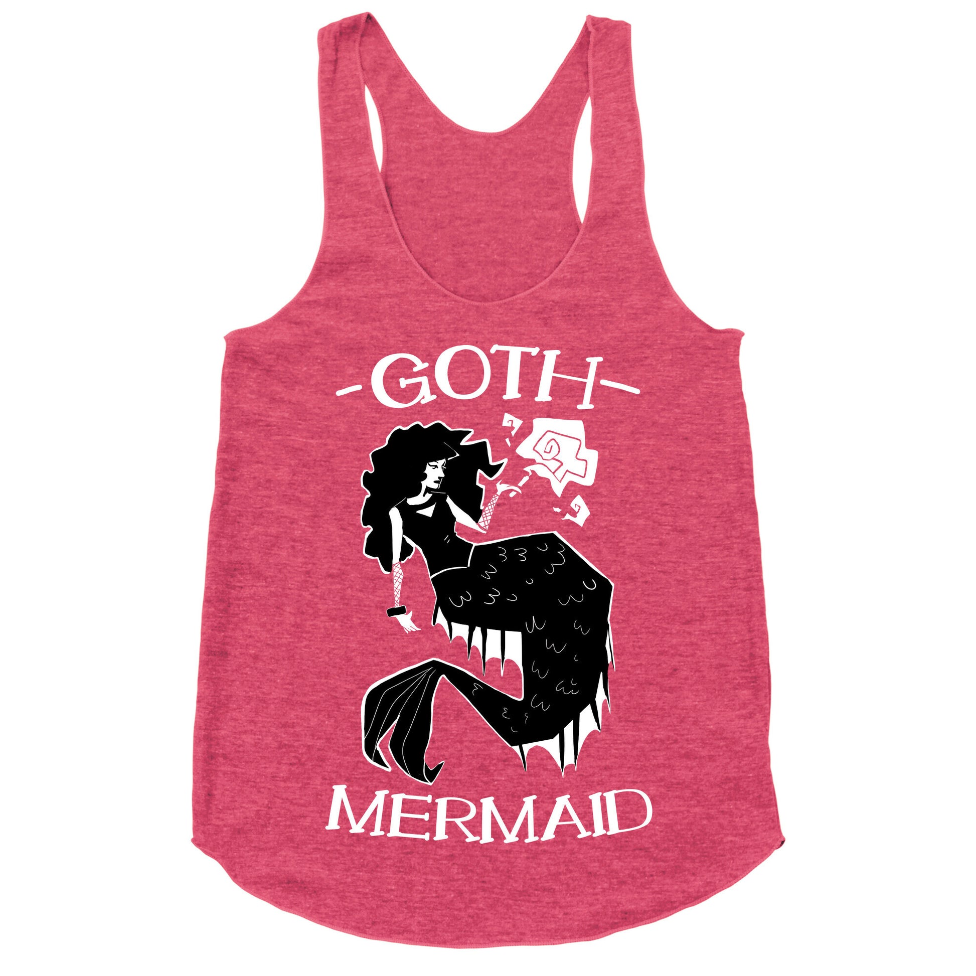 Goth Mermaid Racerback Tank