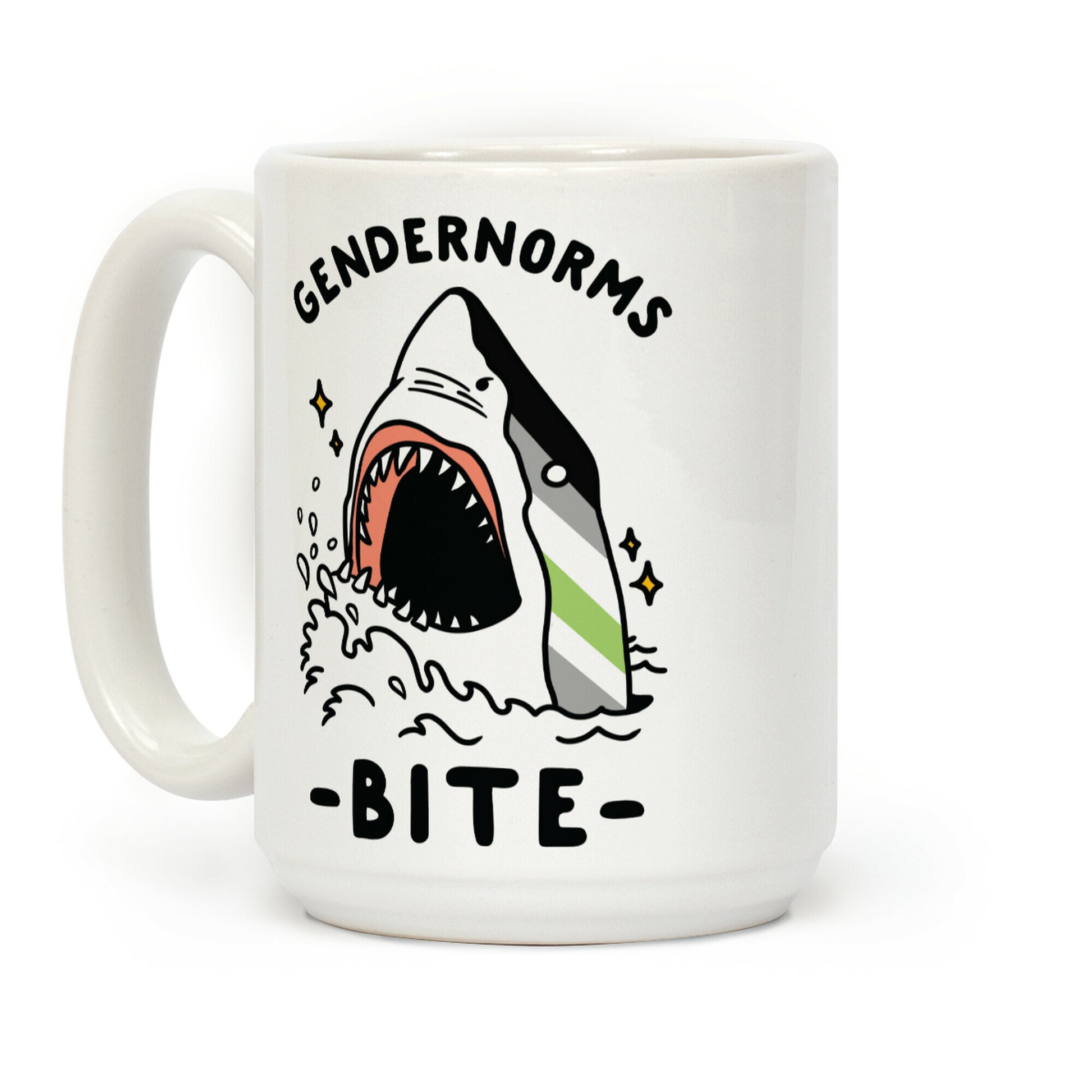 Gendernorms Bite Agender Coffee Mug