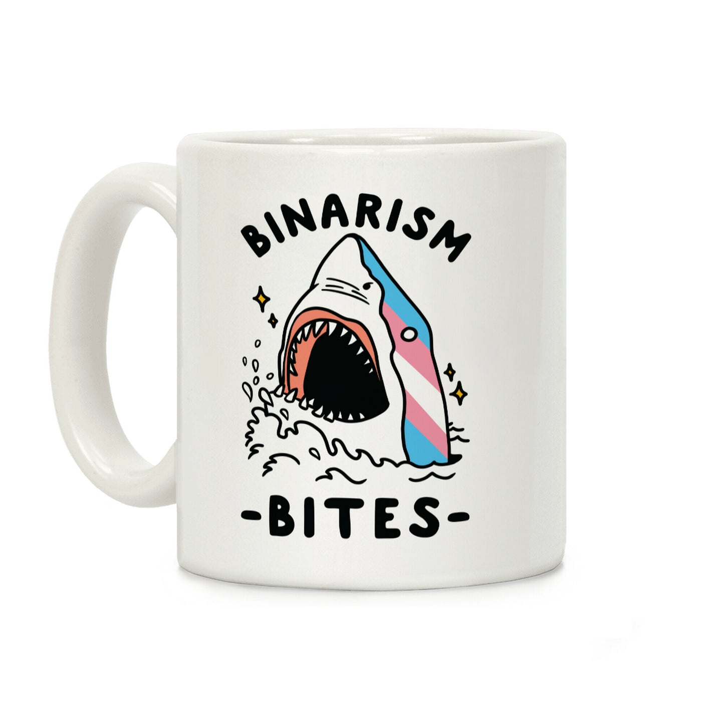 Binarism Bites Transgender Coffee Mug
