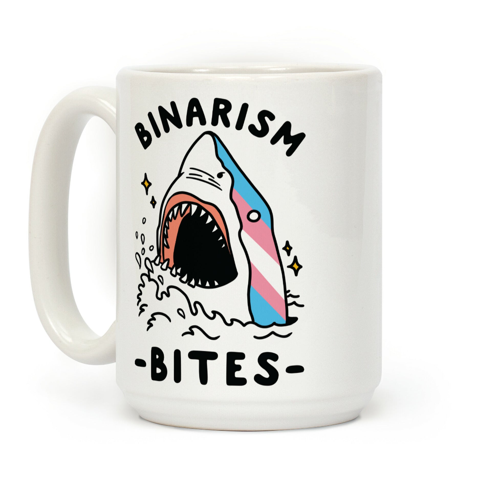 Binarism Bites Transgender Coffee Mug