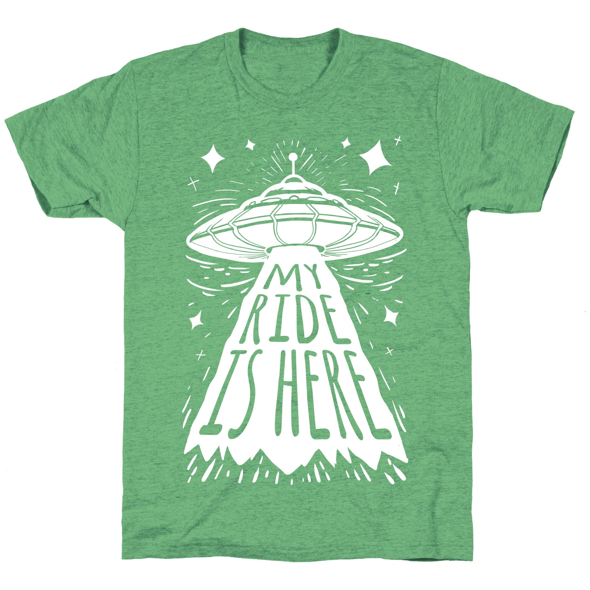 My ride Is Here Unisex Triblend Tee