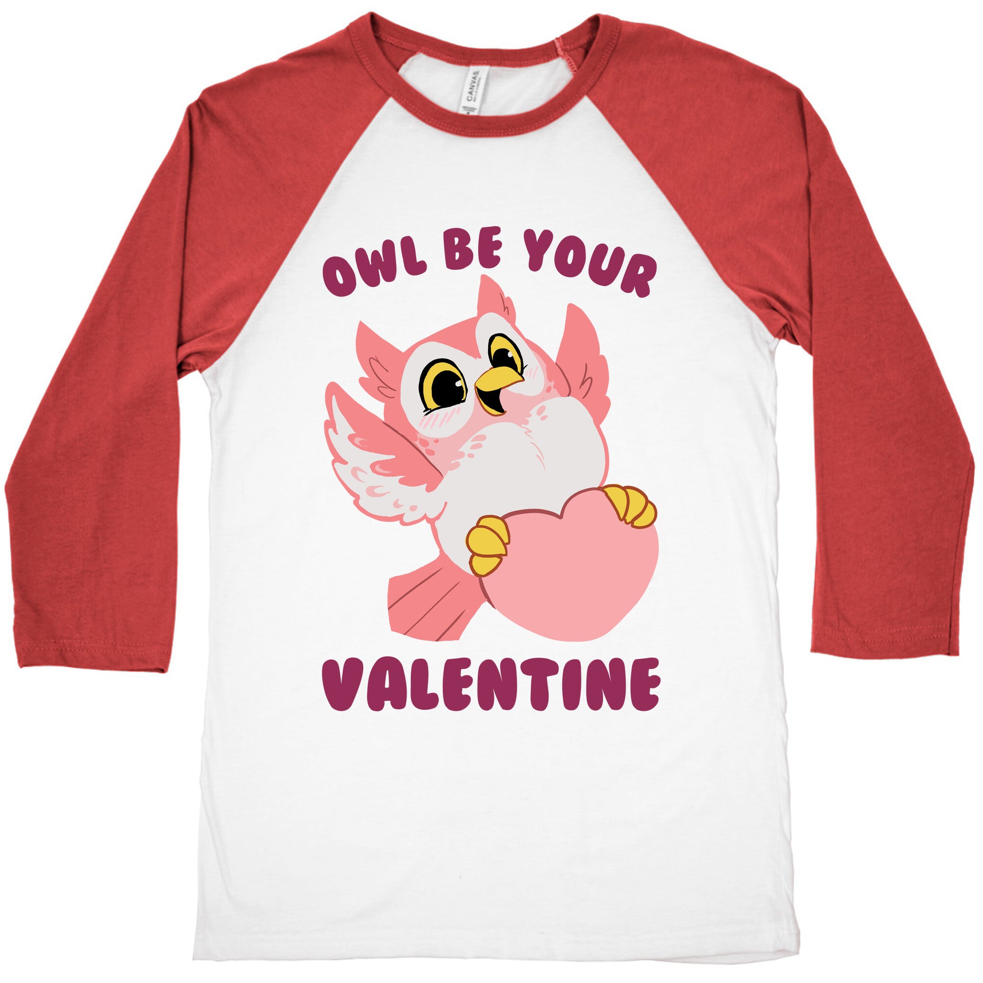 Owl Be Your Valentine! Baseball Tee