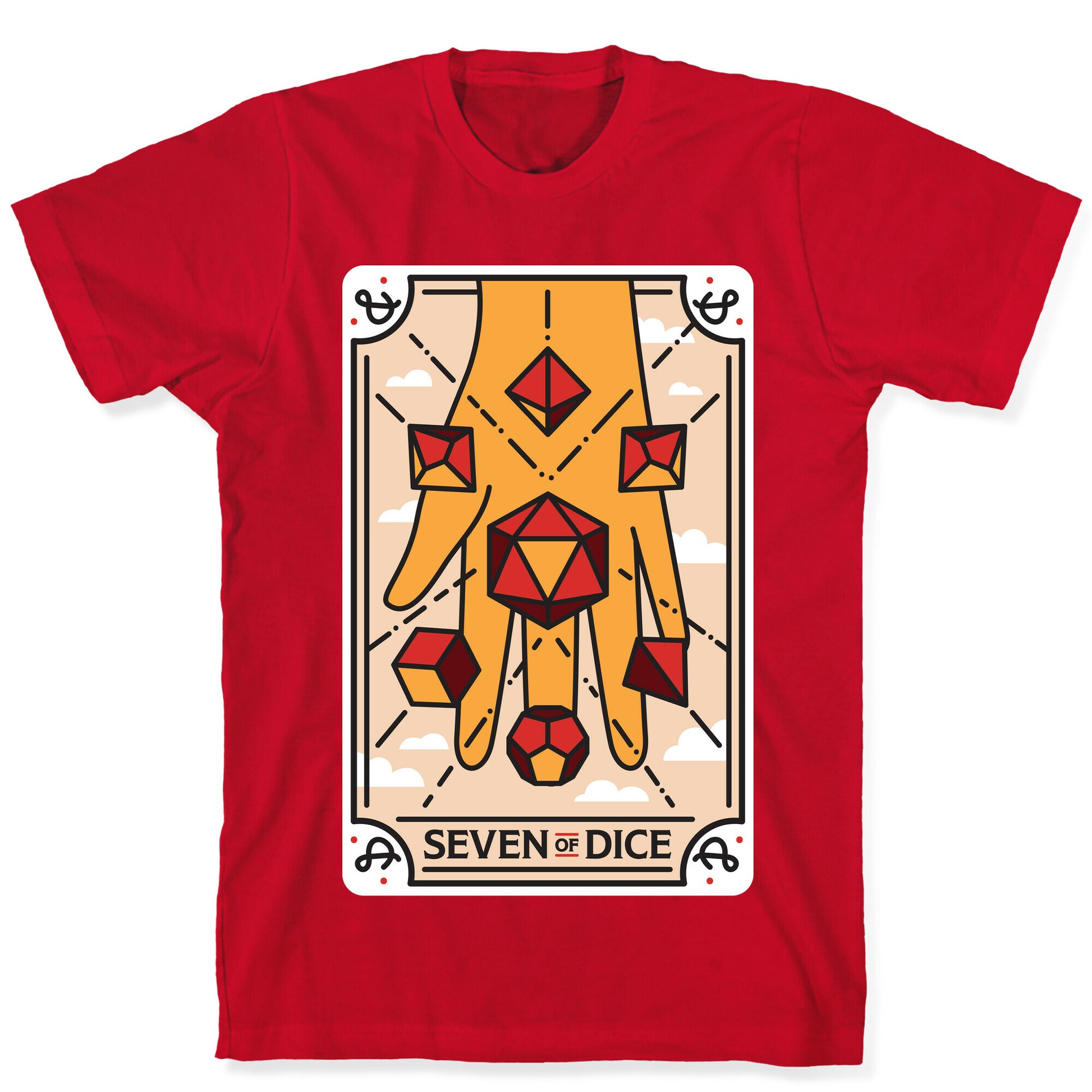 Seven of Dice - D&D Tarot T-Shirt