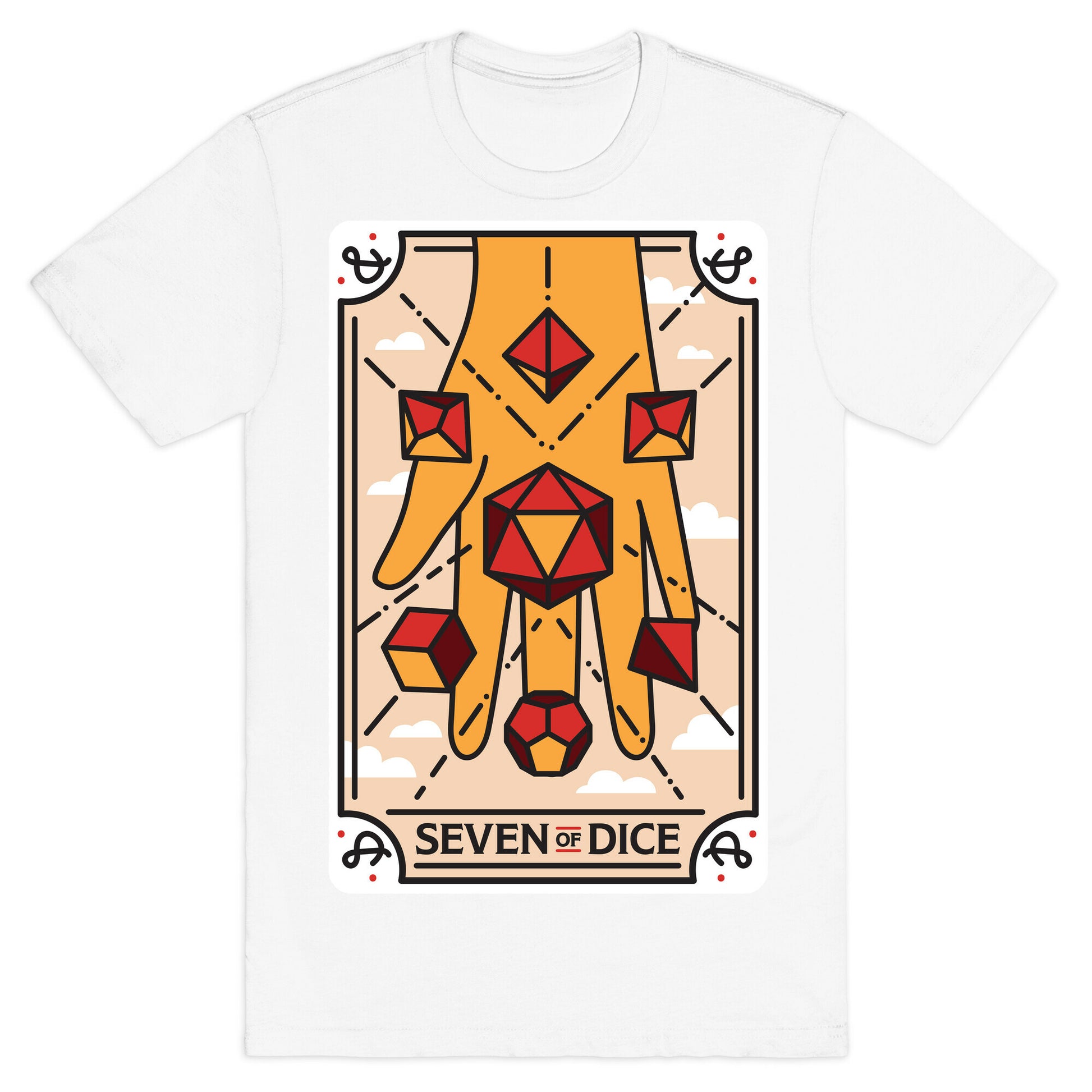 Seven of Dice - D&D Tarot T-Shirt