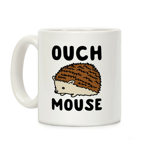 Ouch Mouse Hedgehog Parody Coffee Mug