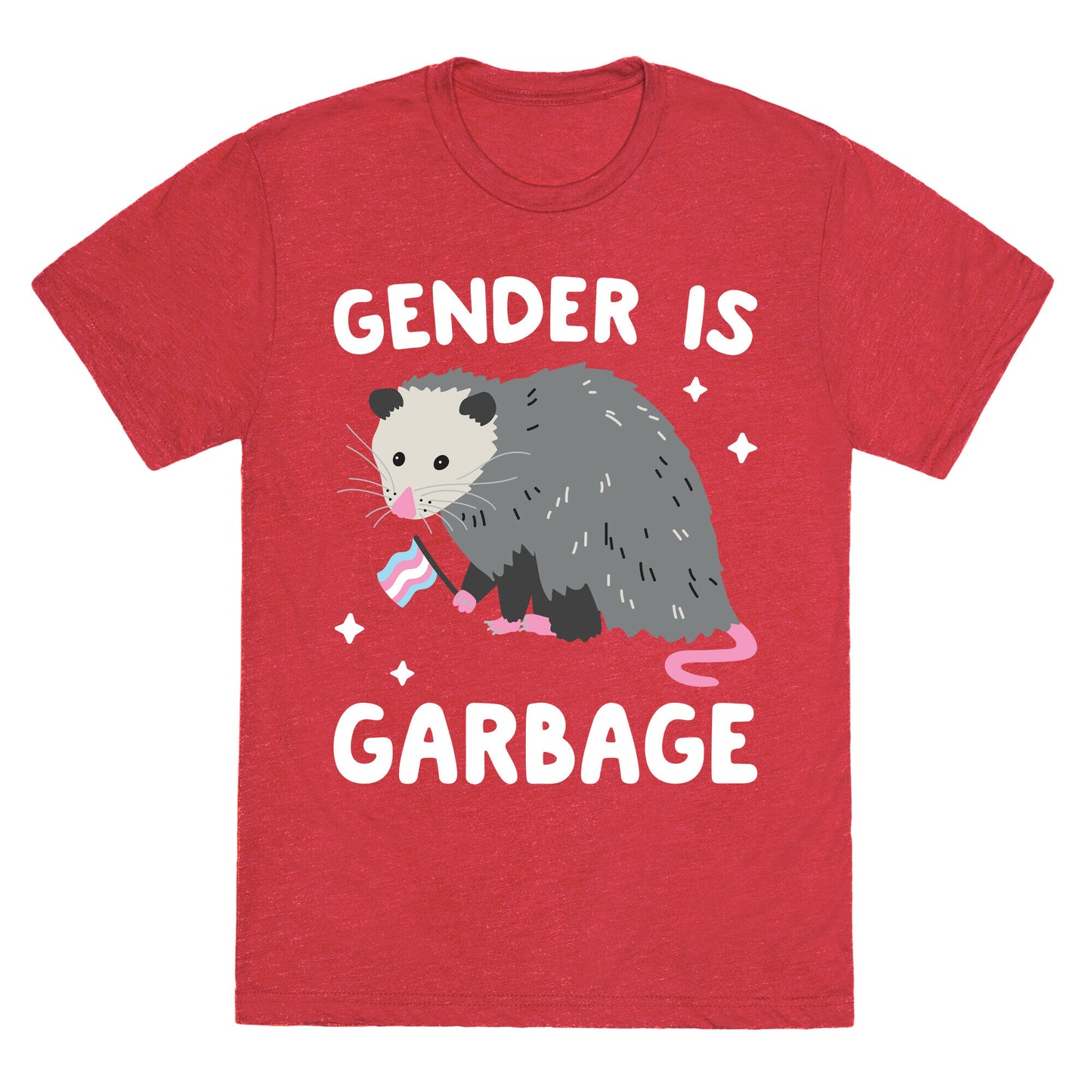 Gender Is Garbage Trans Opossum Unisex Triblend Tee