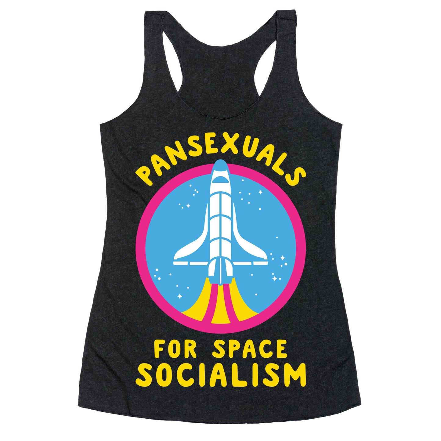 Pansexuals For Space Socialism Racerback Tank