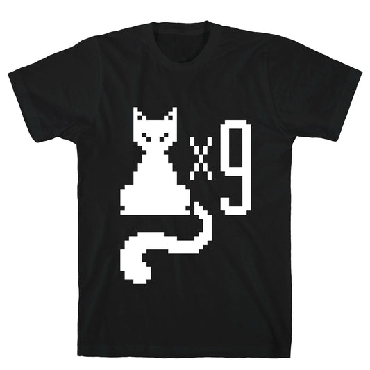 Retro Cat 9 lives T-Shirt