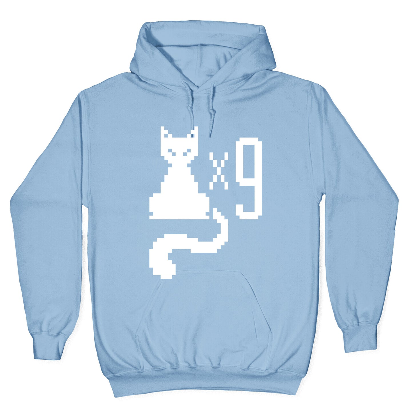 Retro Cat 9 lives Hoodie