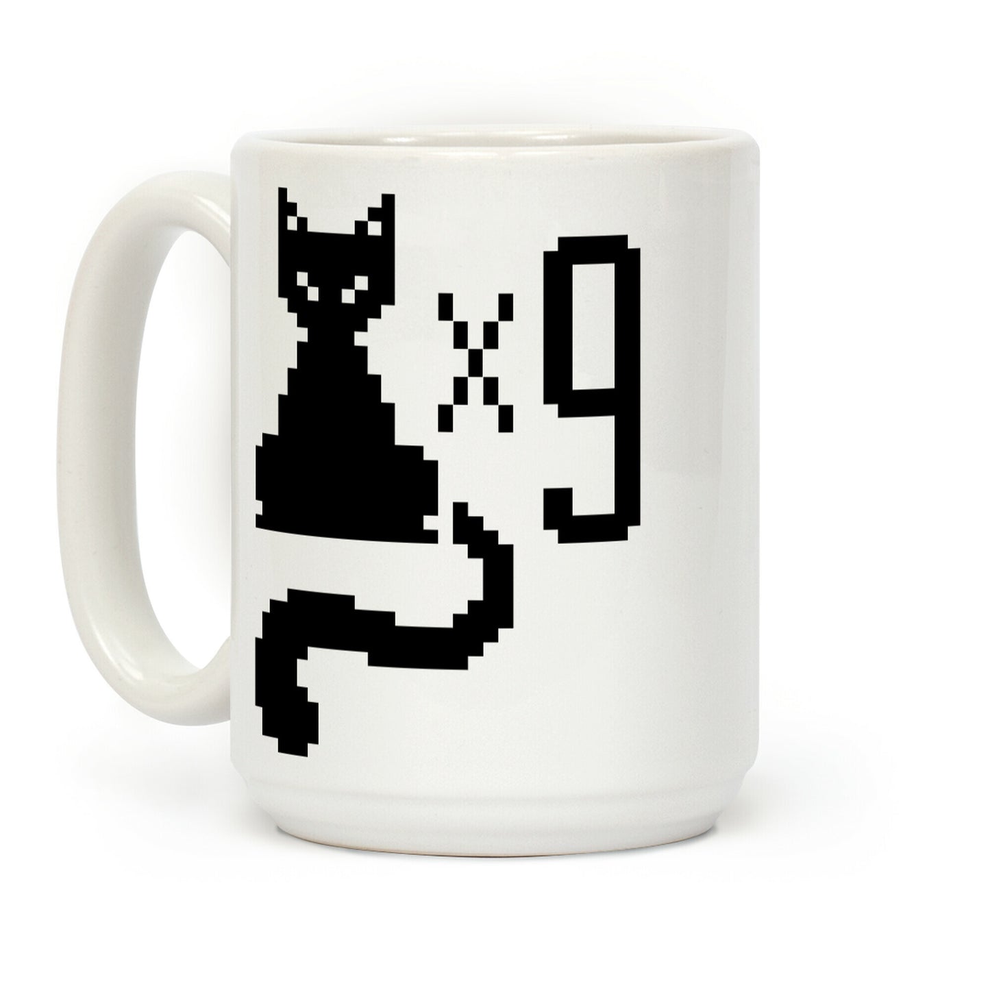 Retro Cat 9 lives Coffee Mug