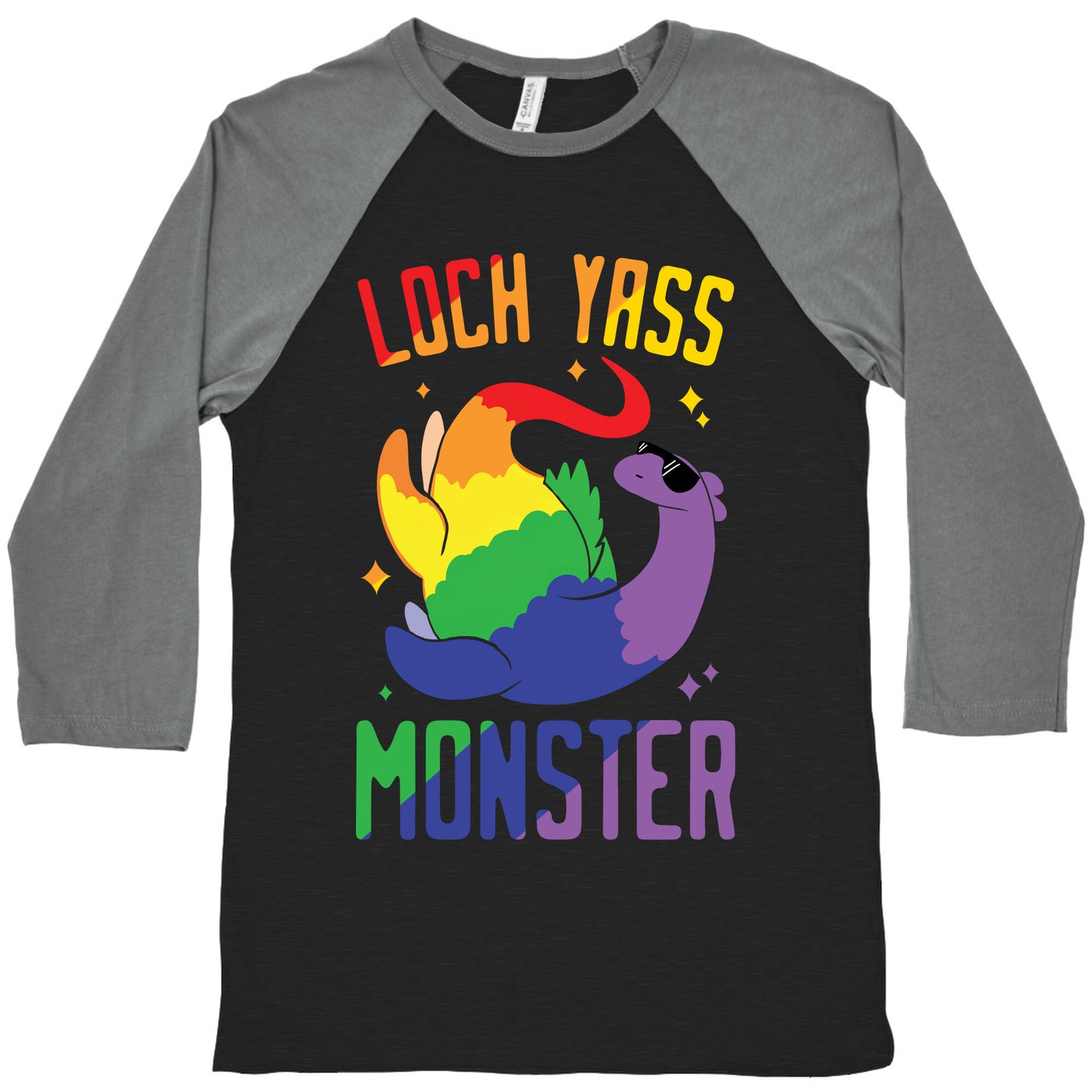 Loch Yass Monster Baseball Tee