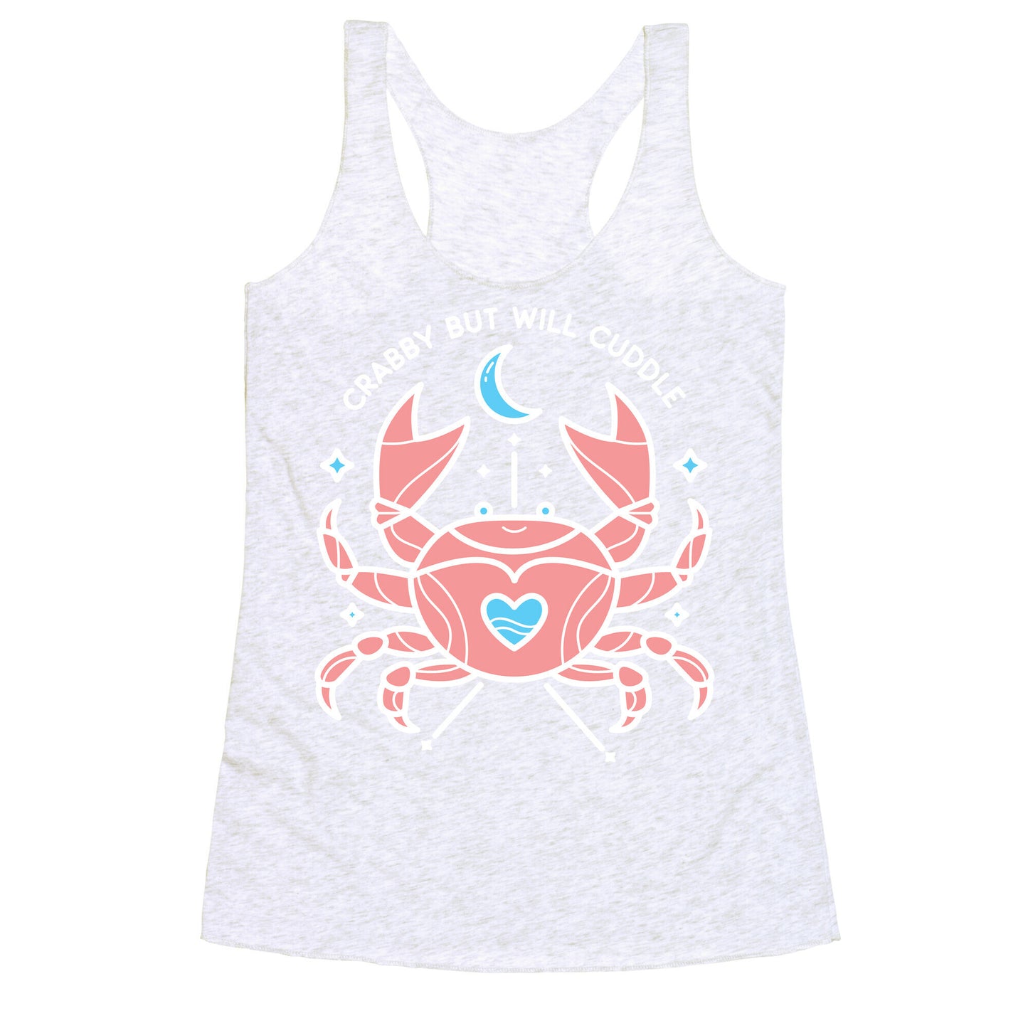 Crabby But Will Cuddle Cancer Crab Racerback Tank