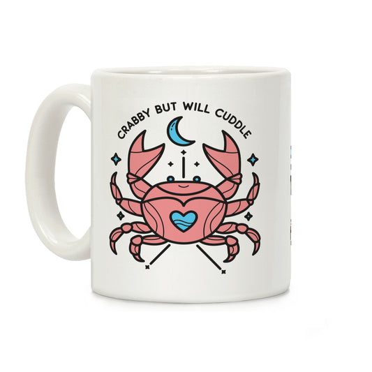 Crabby But Will Cuddle Cancer Crab Coffee Mug