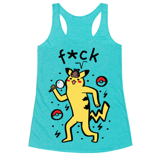 F*ck Pikachu Parody Racerback Tank