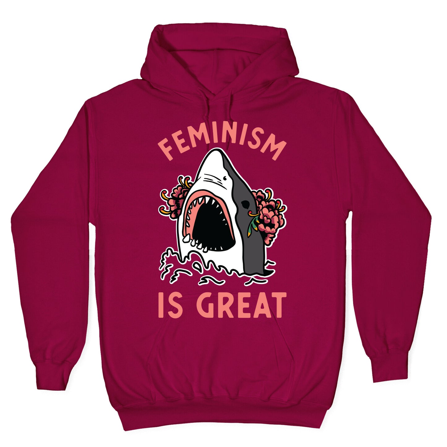 Feminism is Great Shark Hoodie