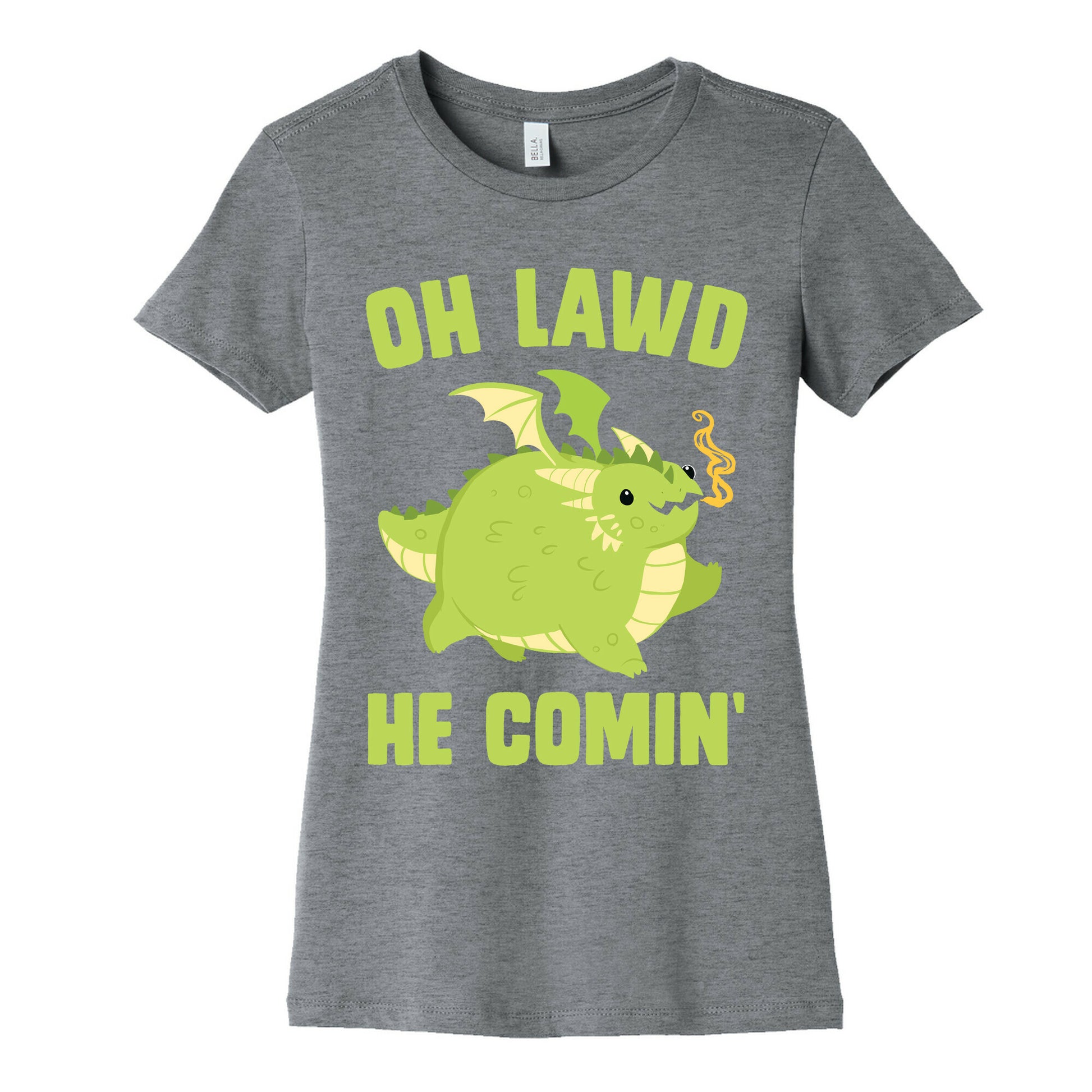 OH LAWD HE COMIN' Dragon Women's Cotton Tee