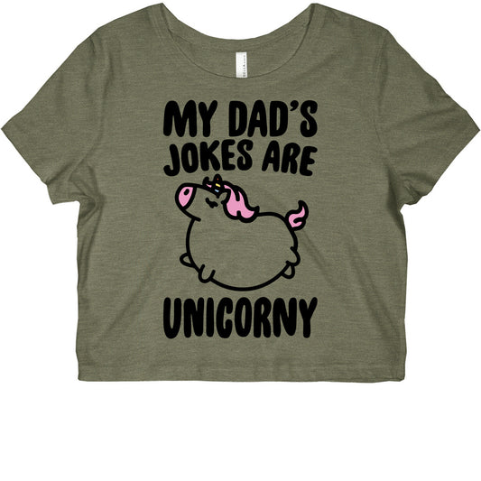 My Dad's Jokes Are Unicorny Baby Onesie Graphic Baby Tee