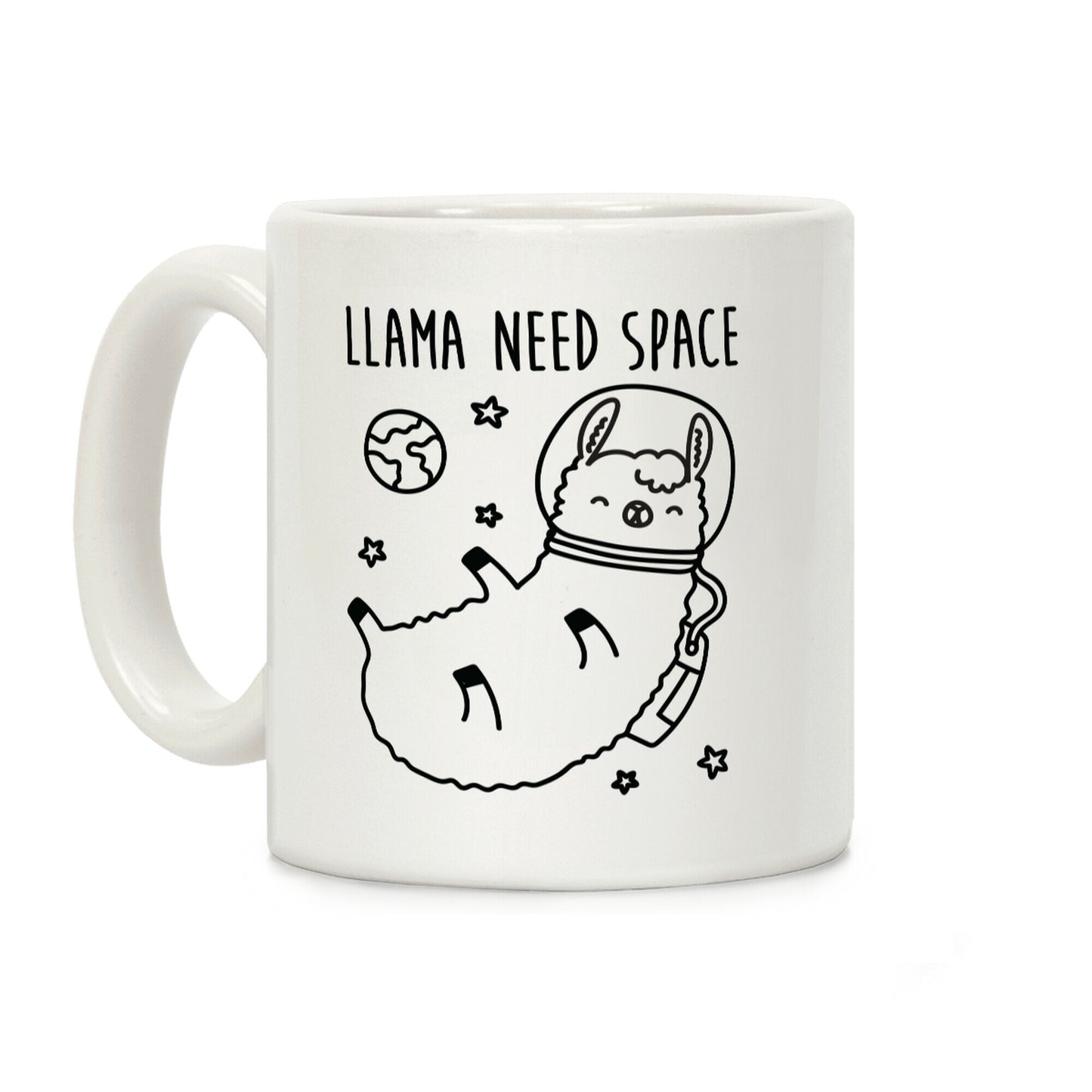 Llama Need Space Parody Coffee Mug