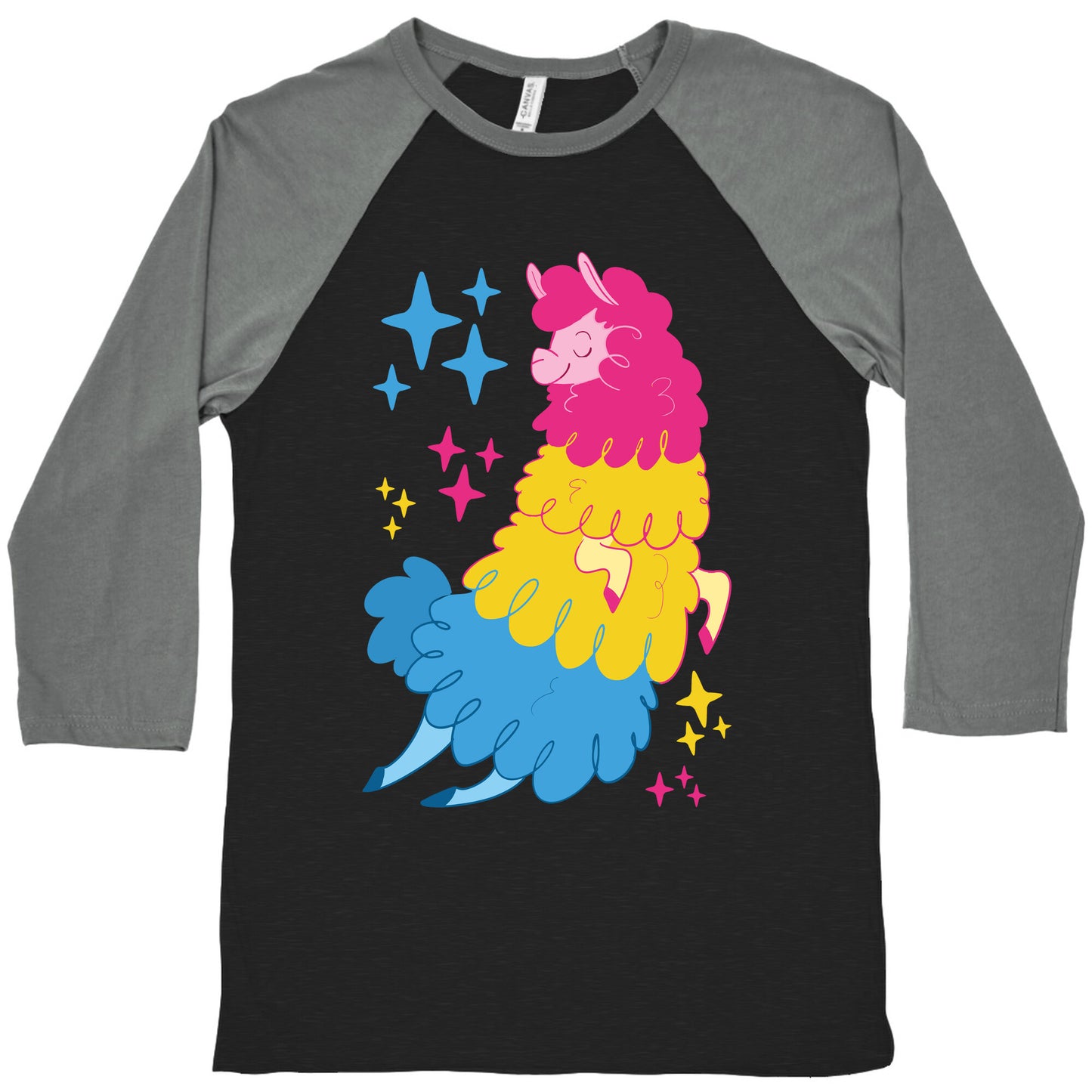 Pansexual Llama Baseball Tee