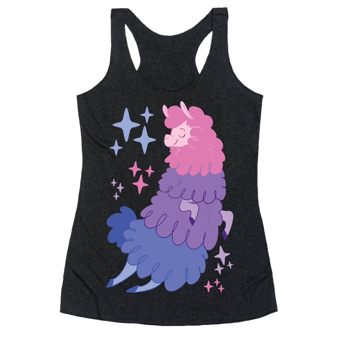 Bisexual Llama Racerback Tank