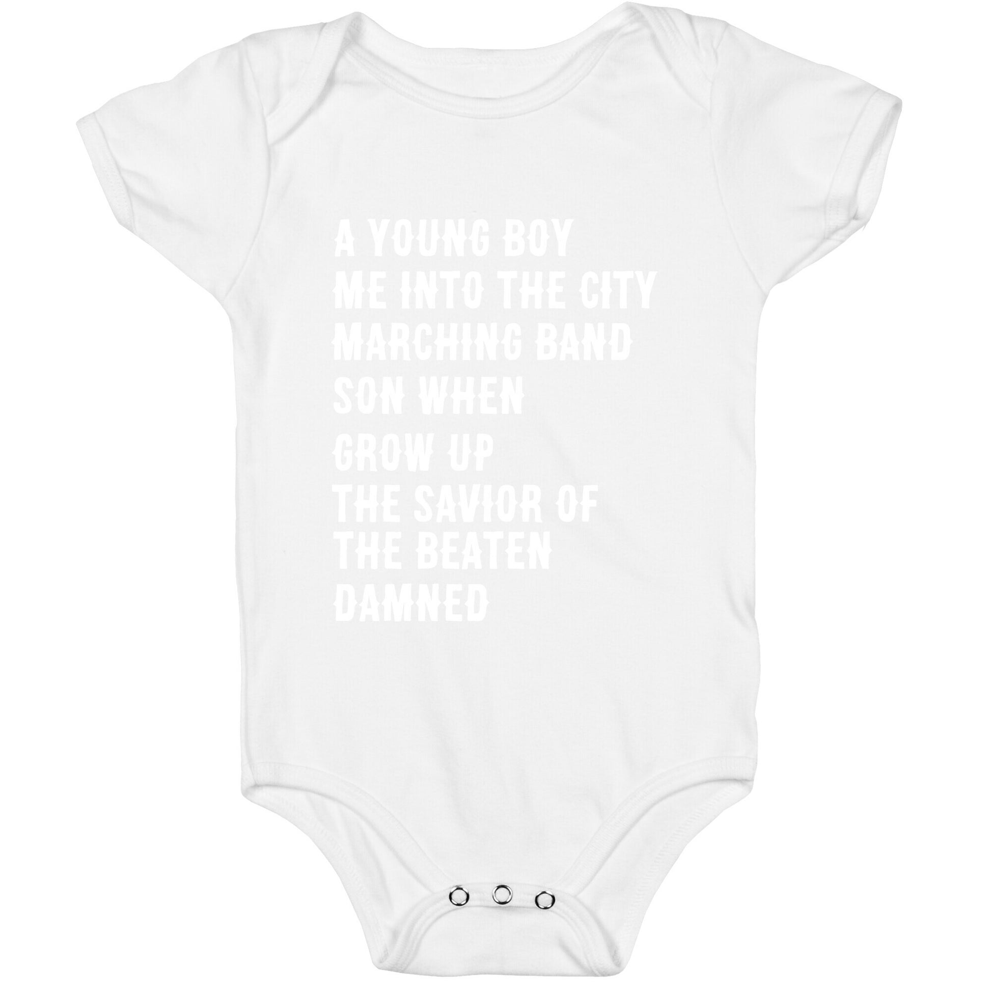 When I Was a Young Boy (1 of 2 pair) Baby One Piece