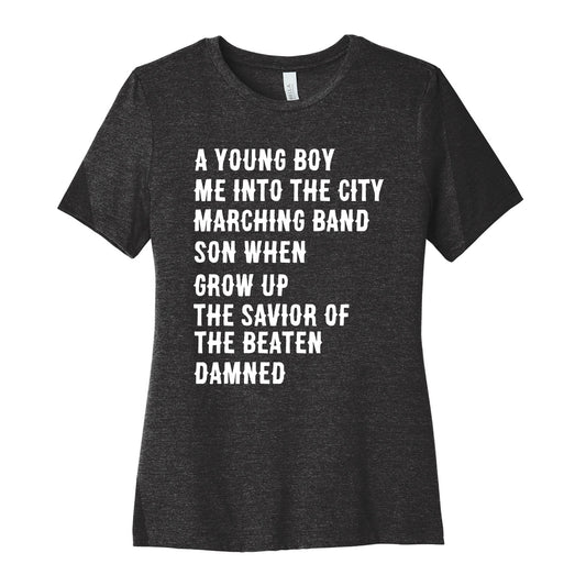 When I Was a Young Boy (1 of 2 pair) Women's Cotton Tee