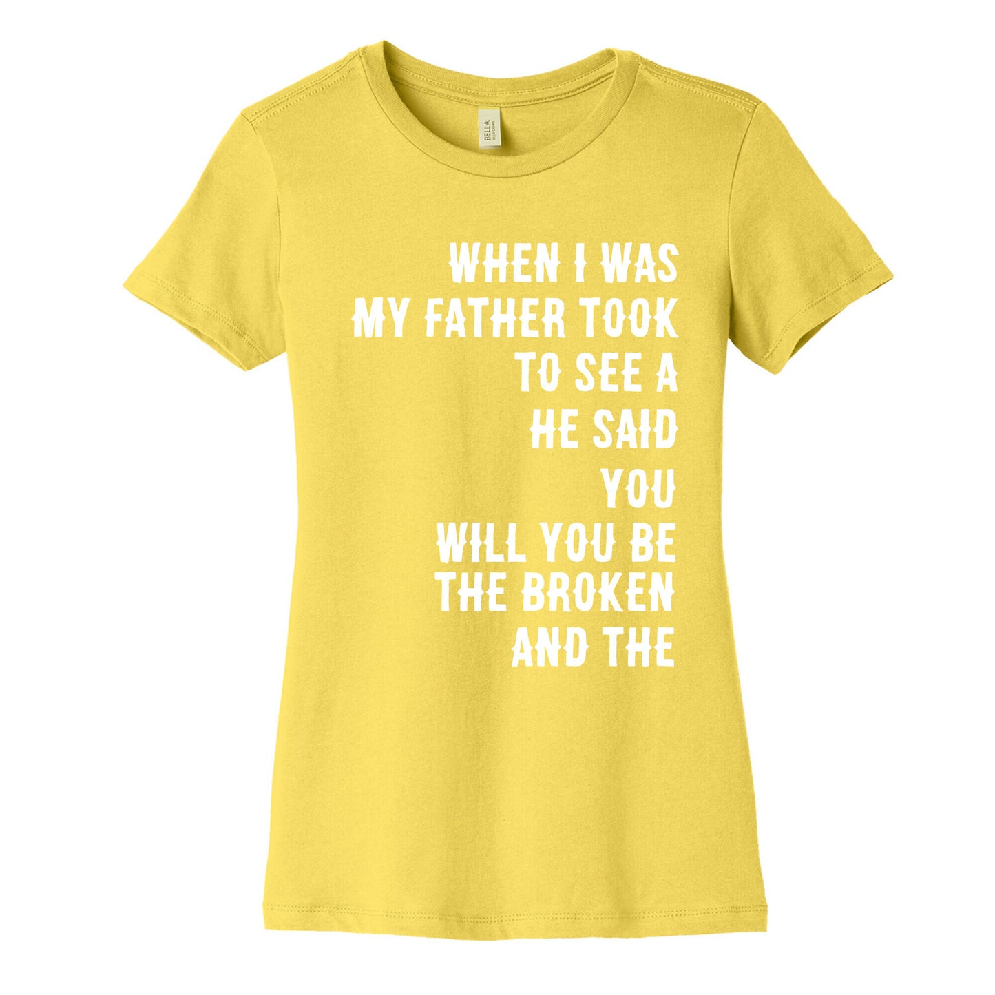 When I Was a Young Boy (1 of 2 pair) Women's Cotton Tee