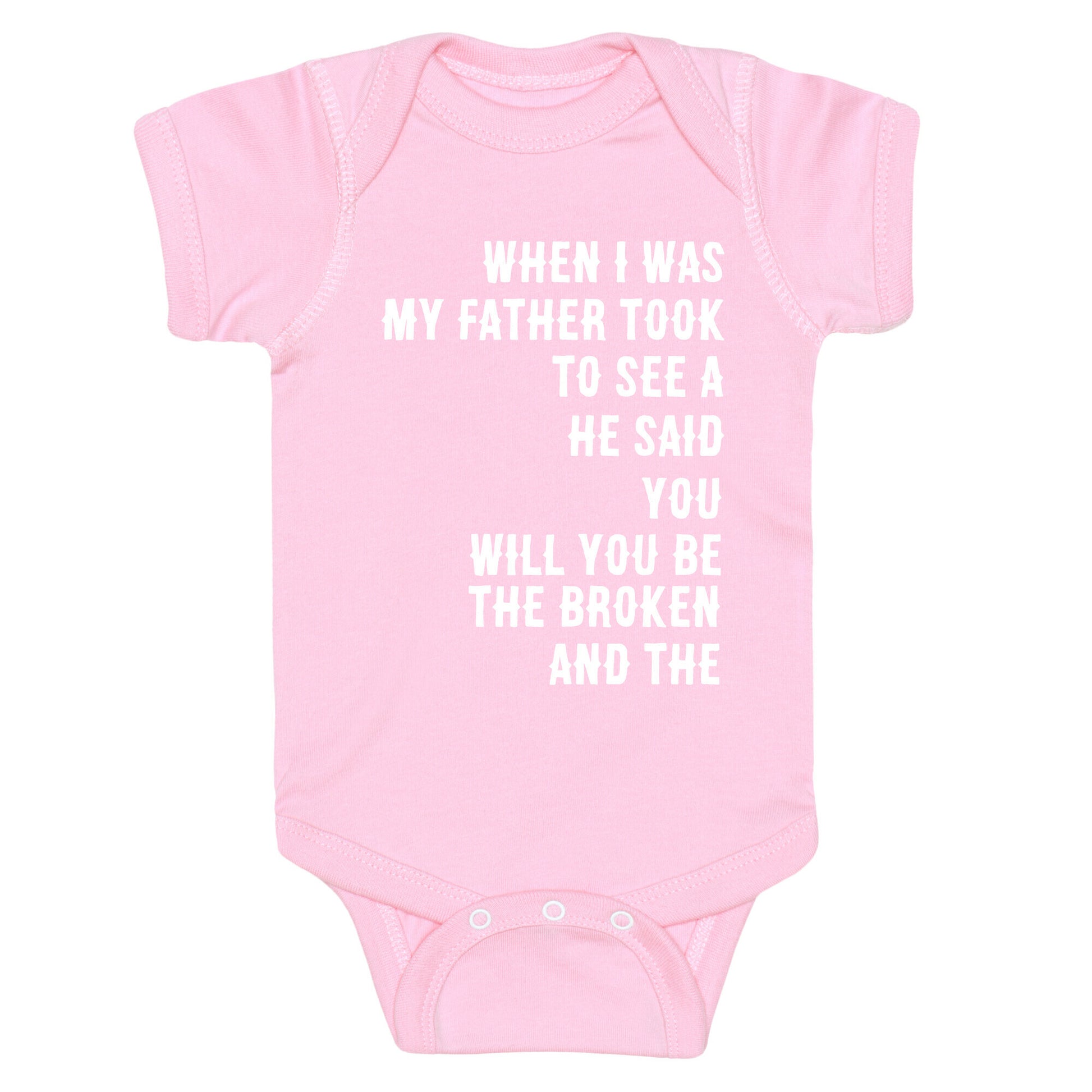 When I Was a Young Boy (1 of 2 pair) Baby One Piece