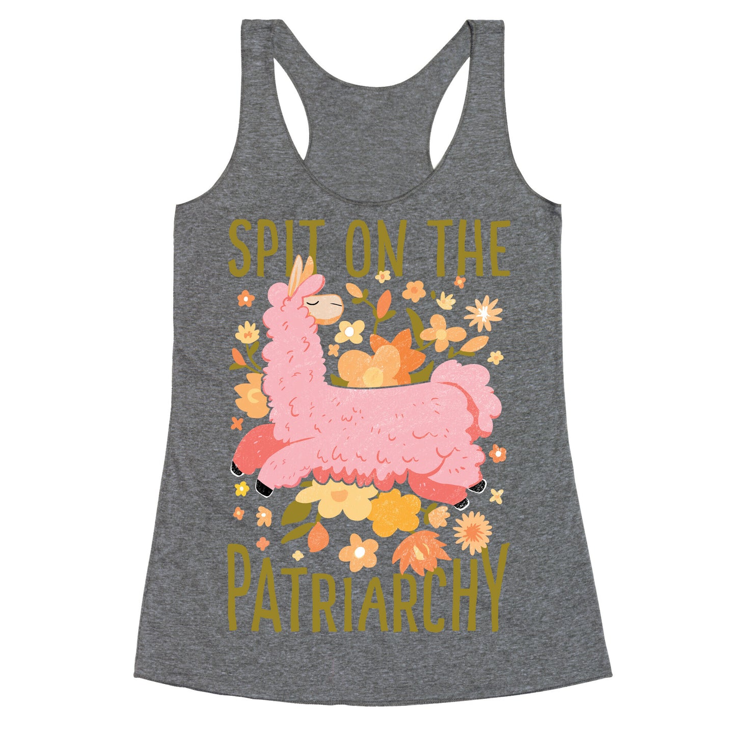 Spit on The Patriarchy Racerback Tank