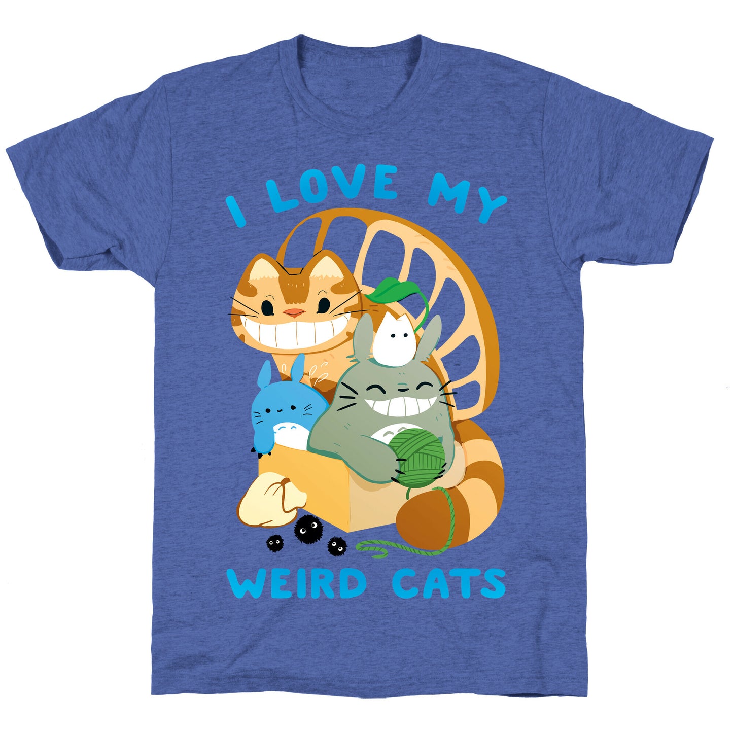 I love my weird cats Unisex Triblend Tee