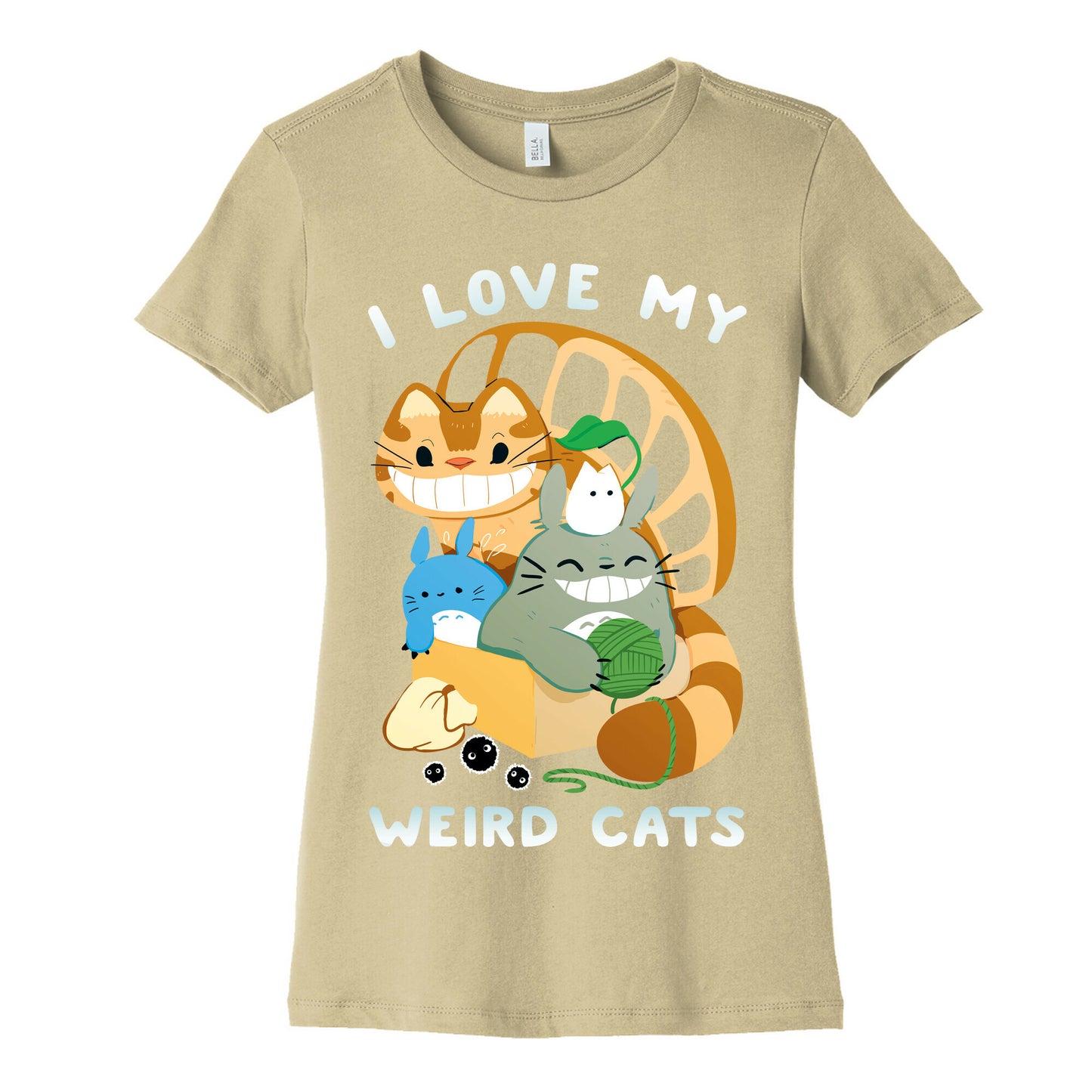 I love my weird cats Women's Cotton Tee