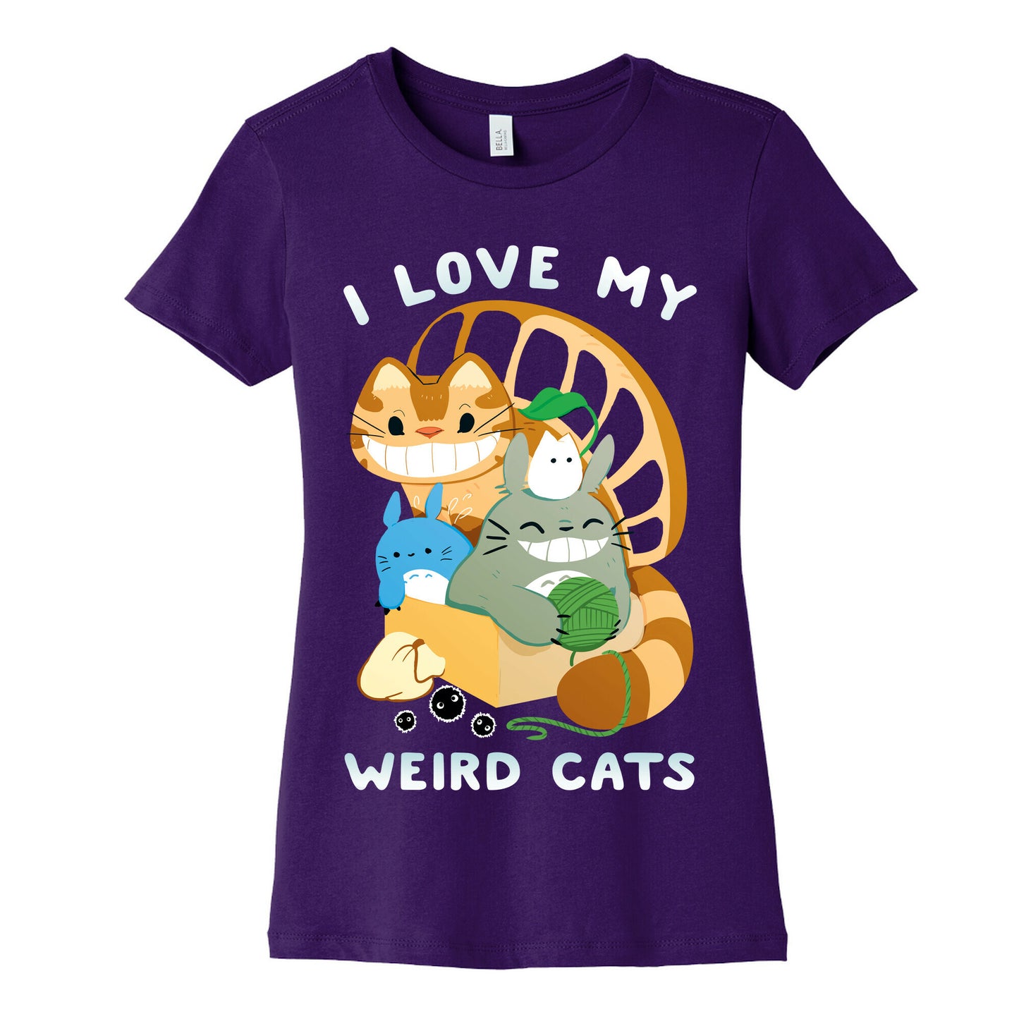I love my weird cats Women's Cotton Tee