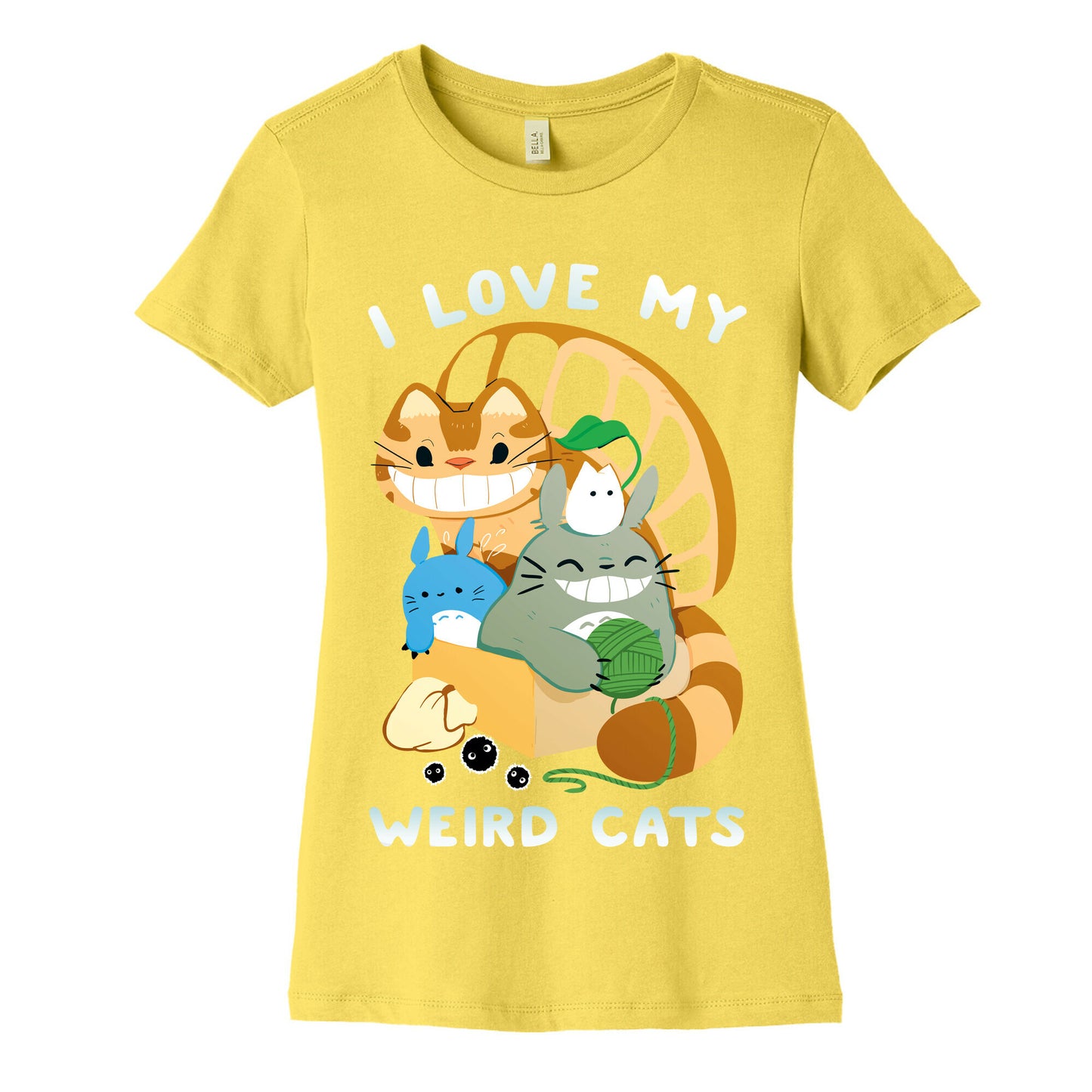 I love my weird cats Women's Cotton Tee