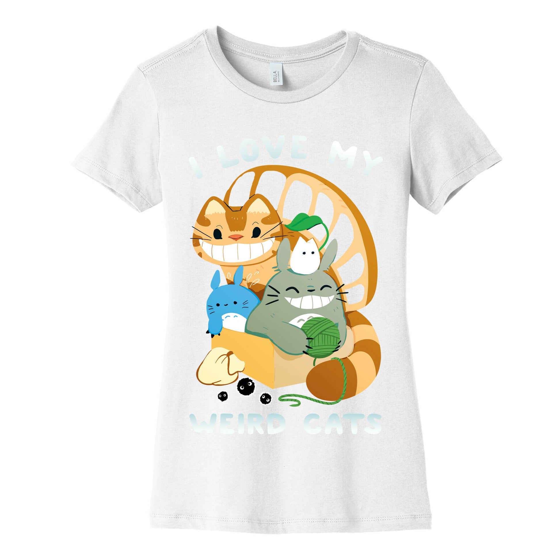 I love my weird cats Women's Cotton Tee