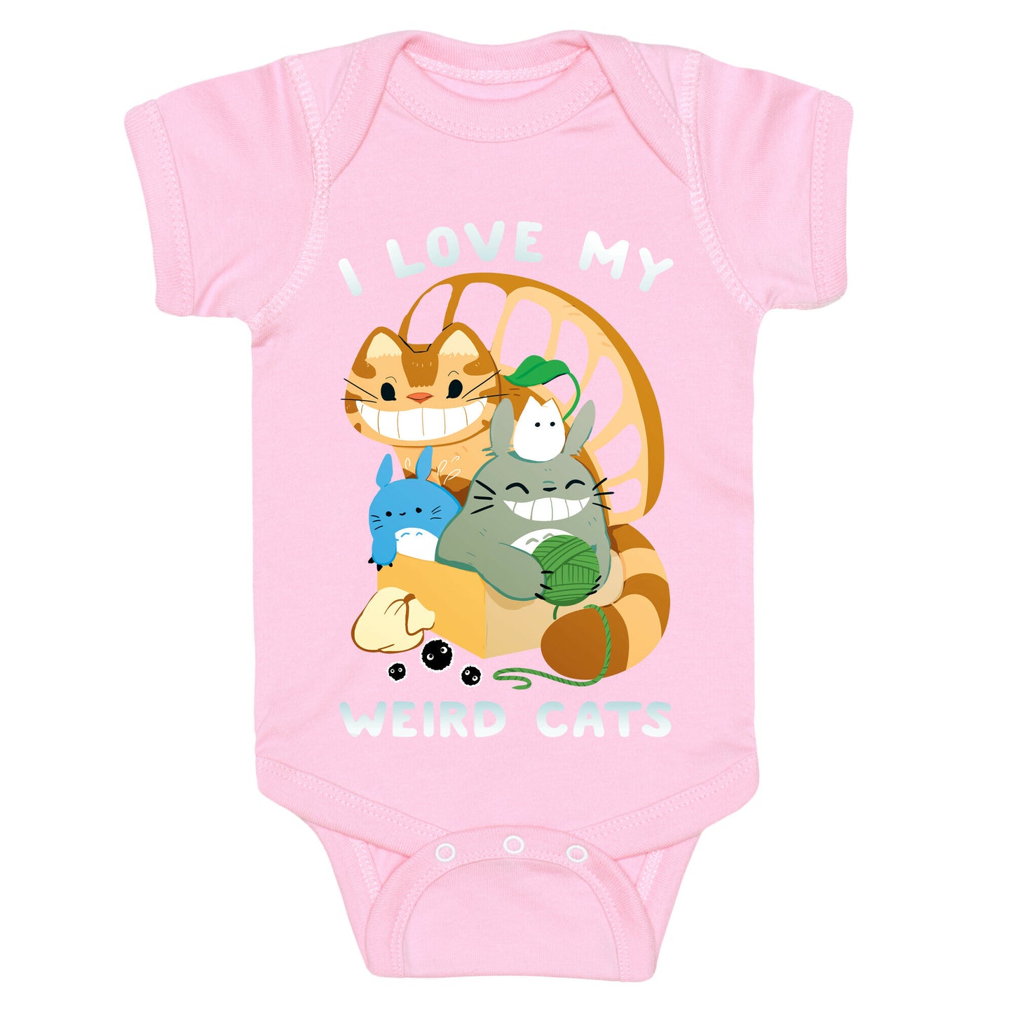 I love my weird cats Baby One Piece
