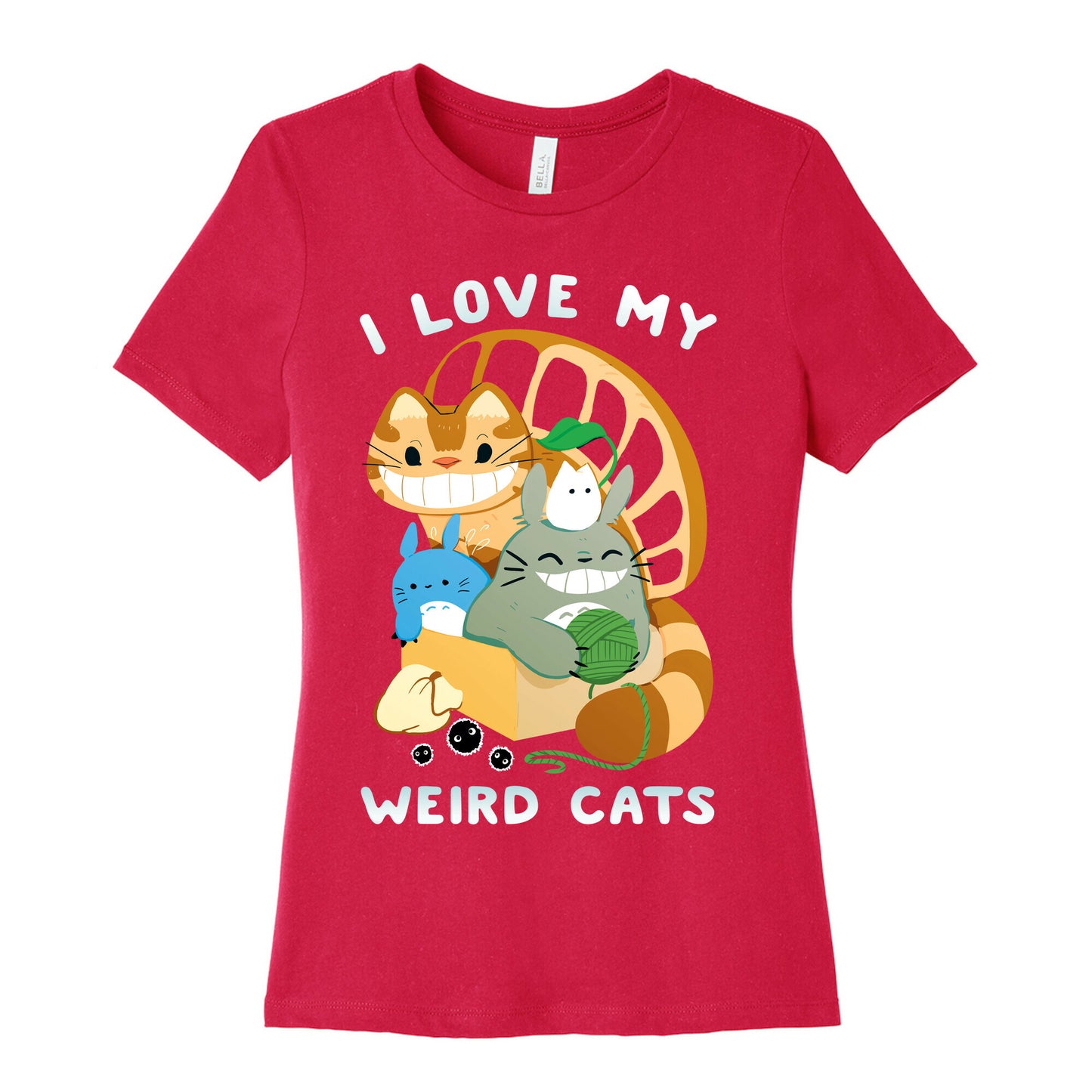 I love my weird cats Women's Cotton Tee