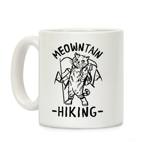 Meowntain Hiking Cat Coffee Mug
