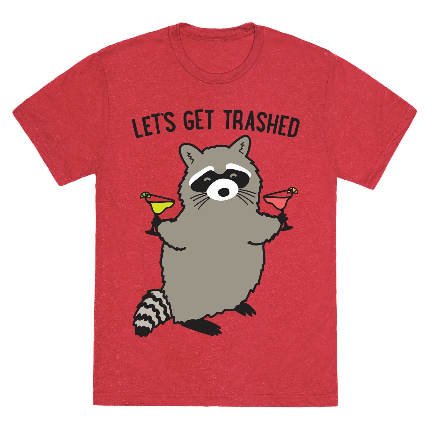 Let's Get Trashed Margarita Raccoon Unisex Triblend Tee
