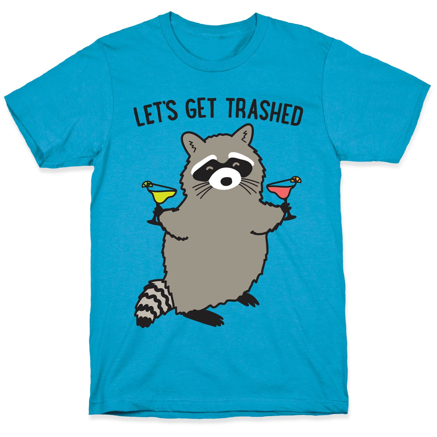 Let's Get Trashed Margarita Raccoon Unisex Triblend Tee