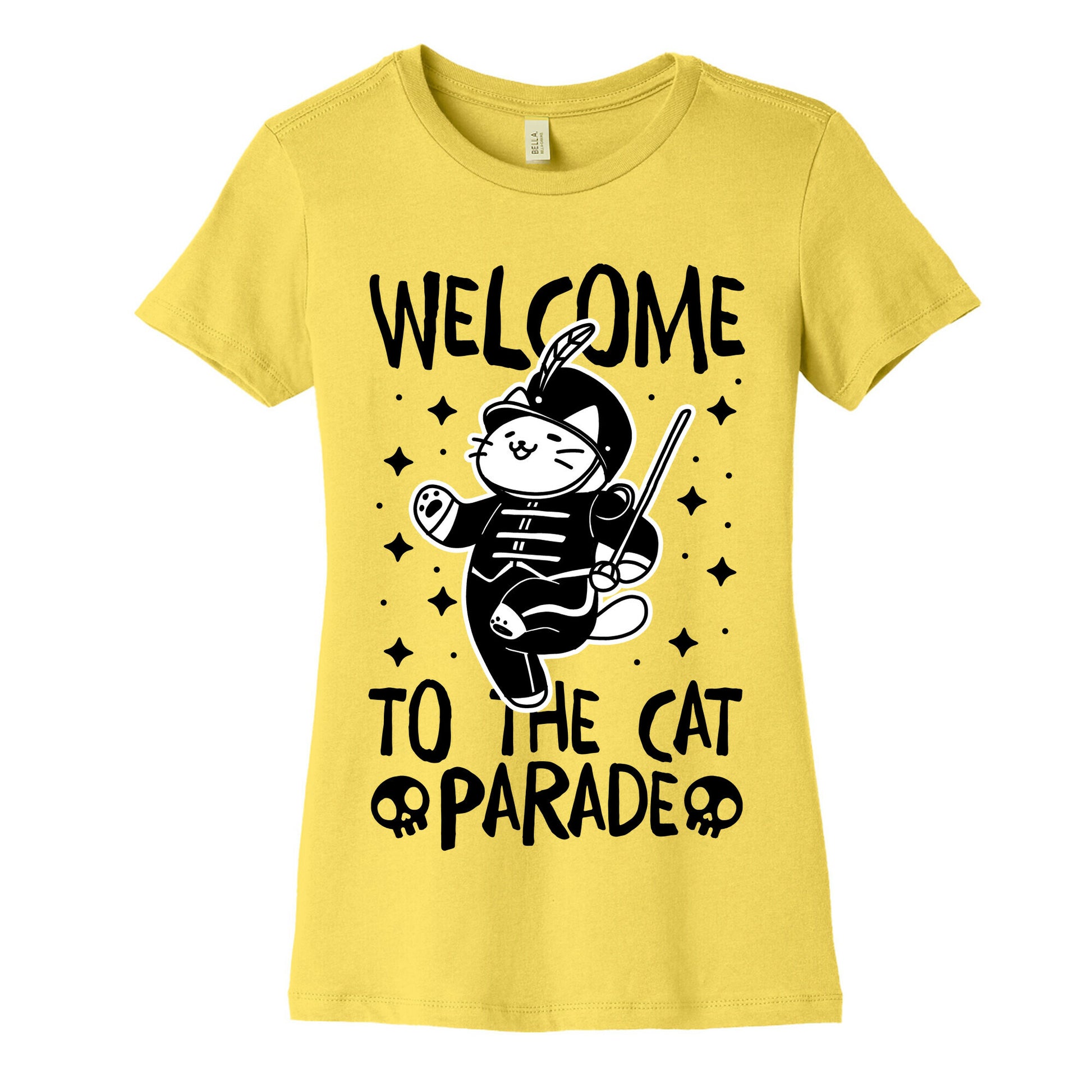 Welcome to the Cat Parade  Women's Cotton Tee