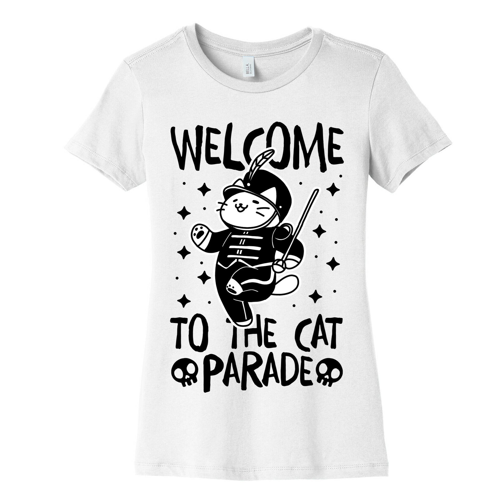 Welcome to the Cat Parade  Women's Cotton Tee