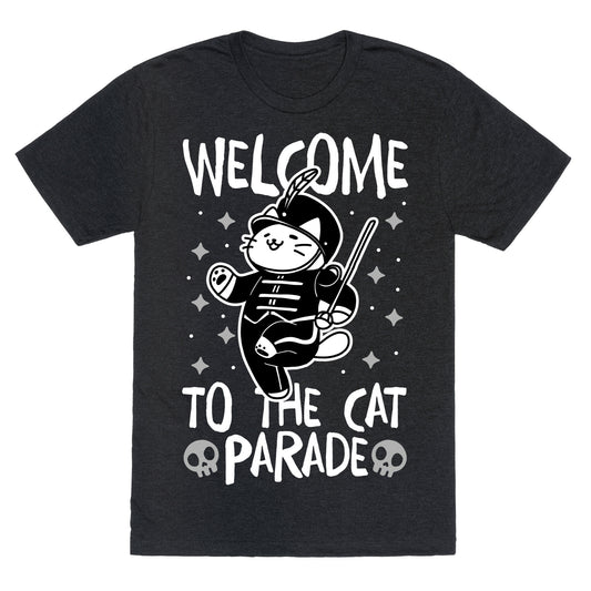 Welcome to the Cat Parade  Unisex Triblend Tee