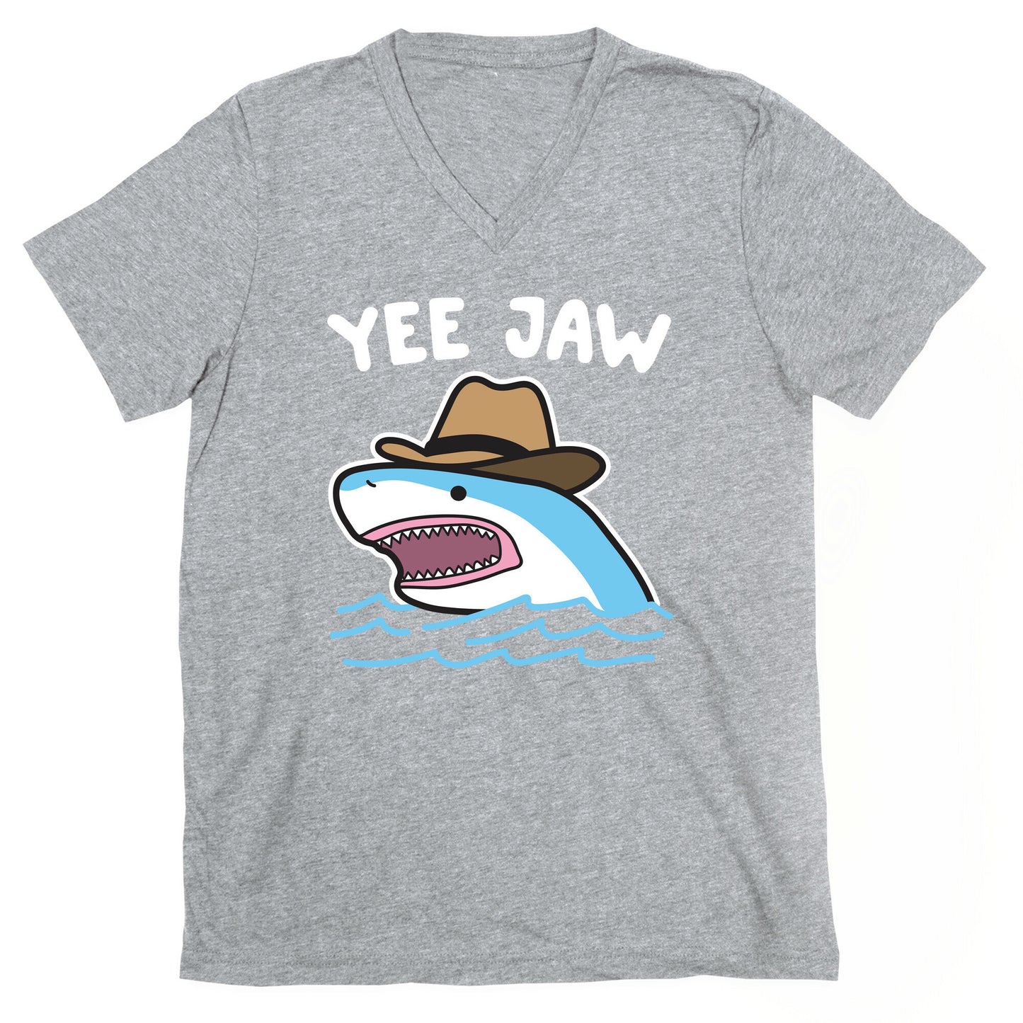 Yee Jaw Cowboy Shark V-Neck