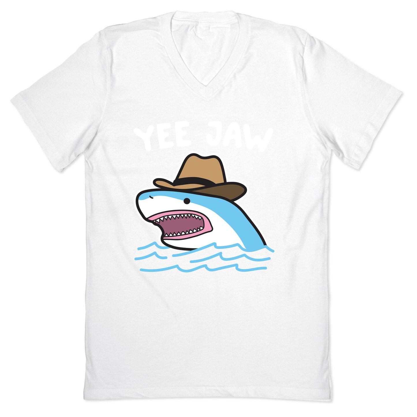 Yee Jaw Cowboy Shark V-Neck