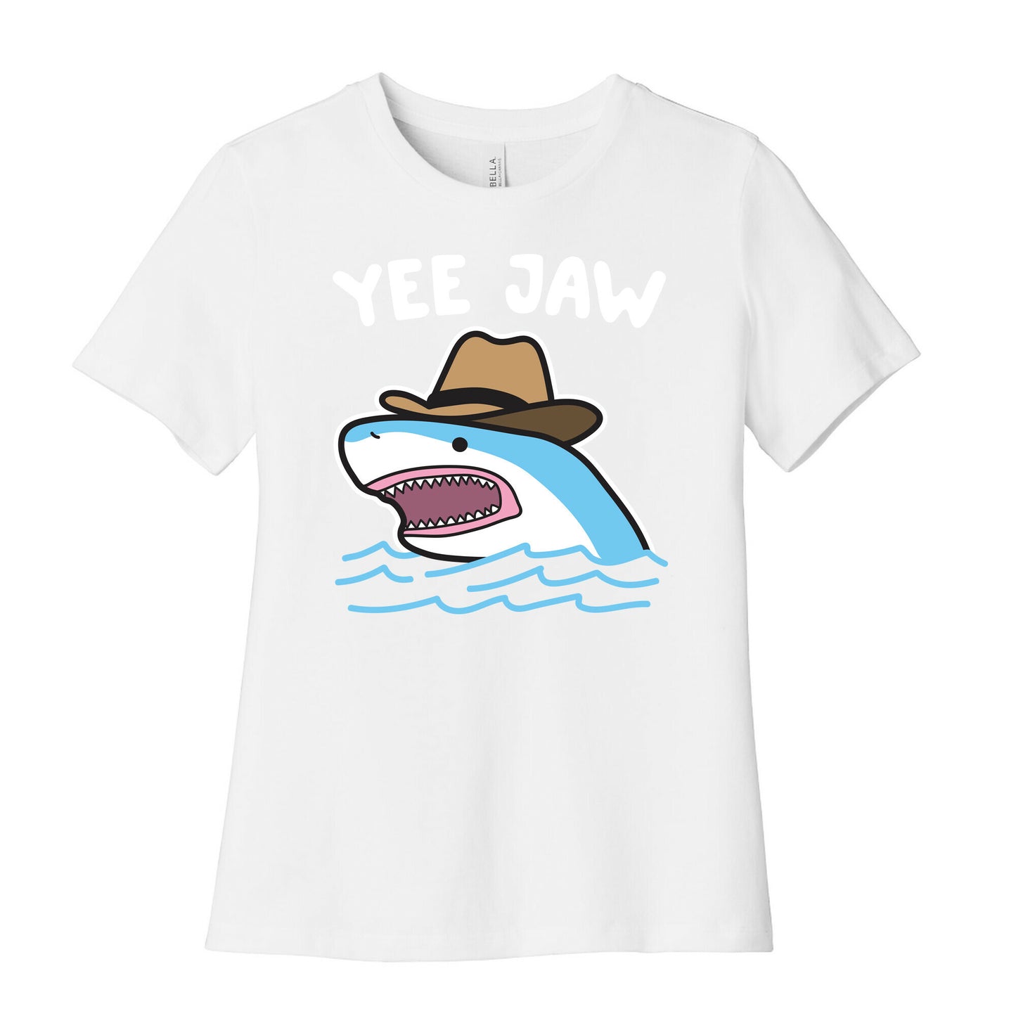 Yee Jaw Cowboy Shark Women's Cotton Tee