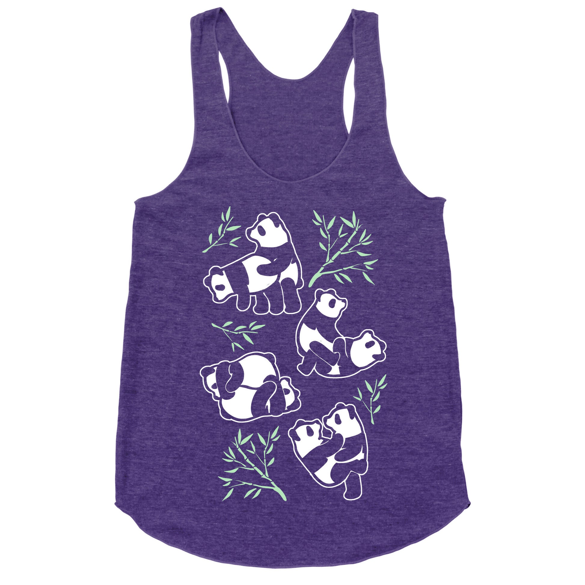 Pandas in Various Sexual Positions Racerback Tank