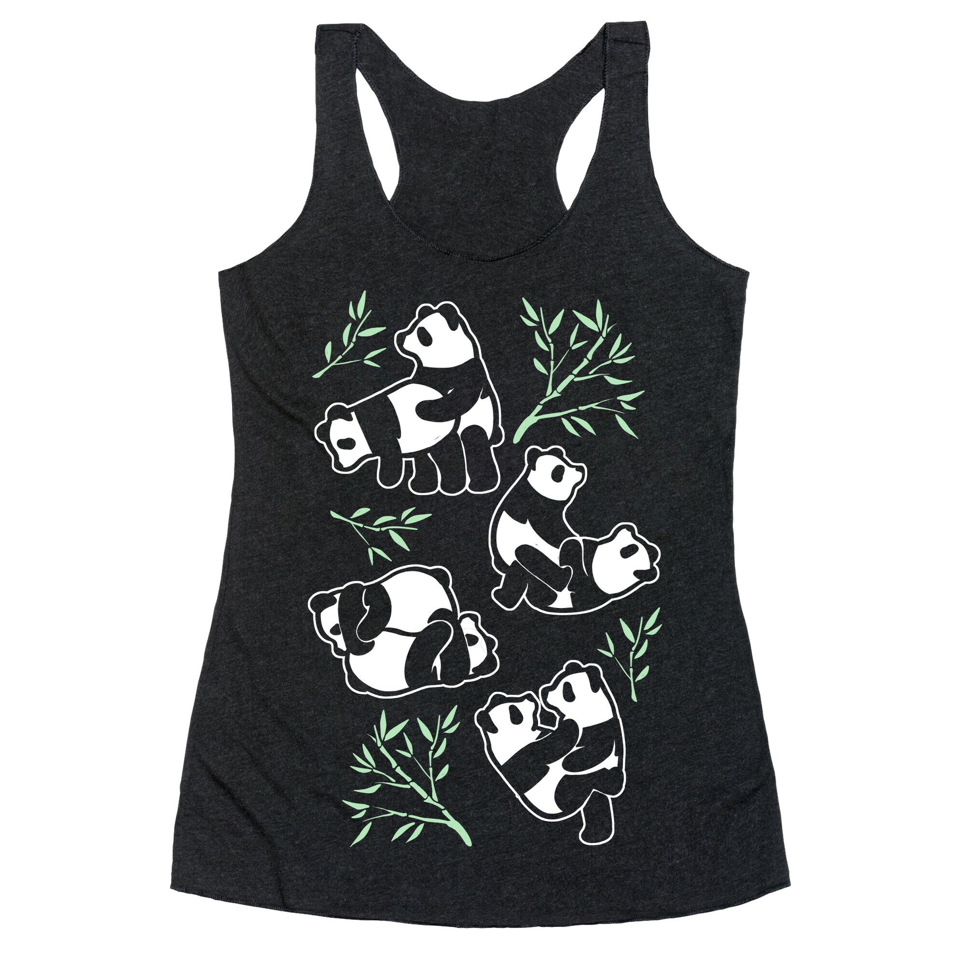 Pandas in Various Sexual Positions Racerback Tank