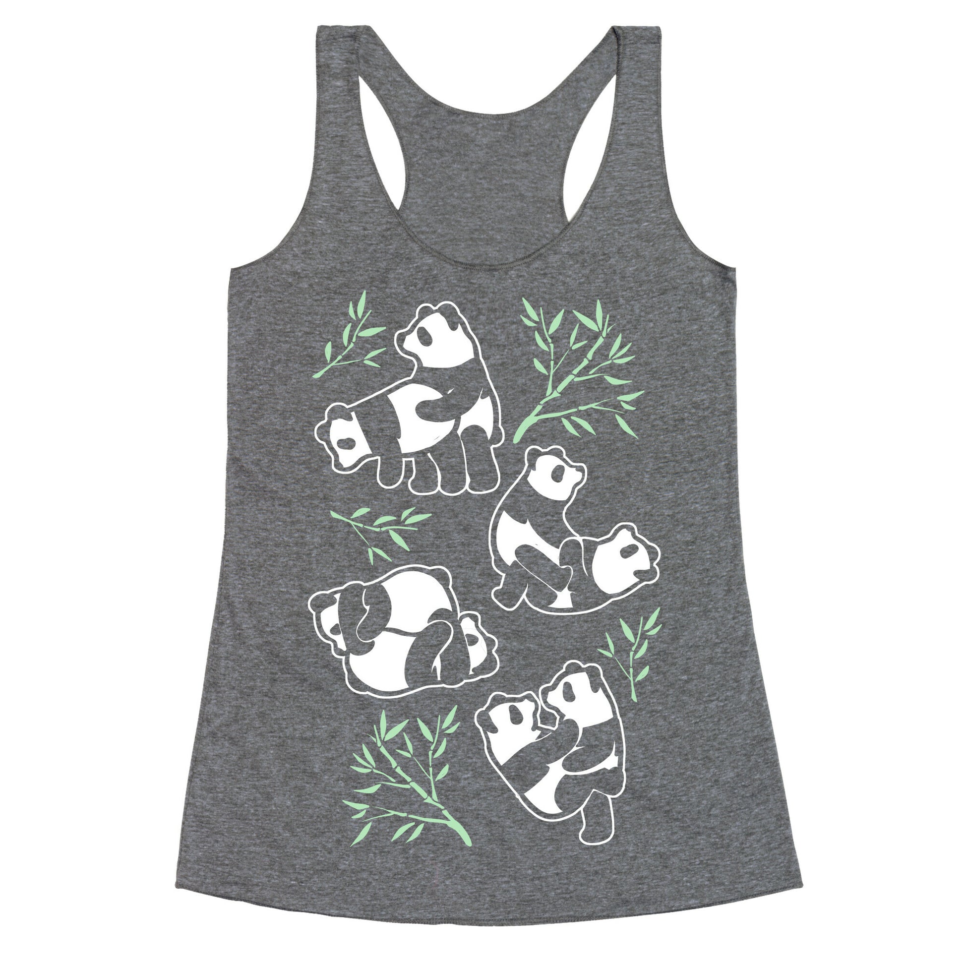 Pandas in Various Sexual Positions Racerback Tank