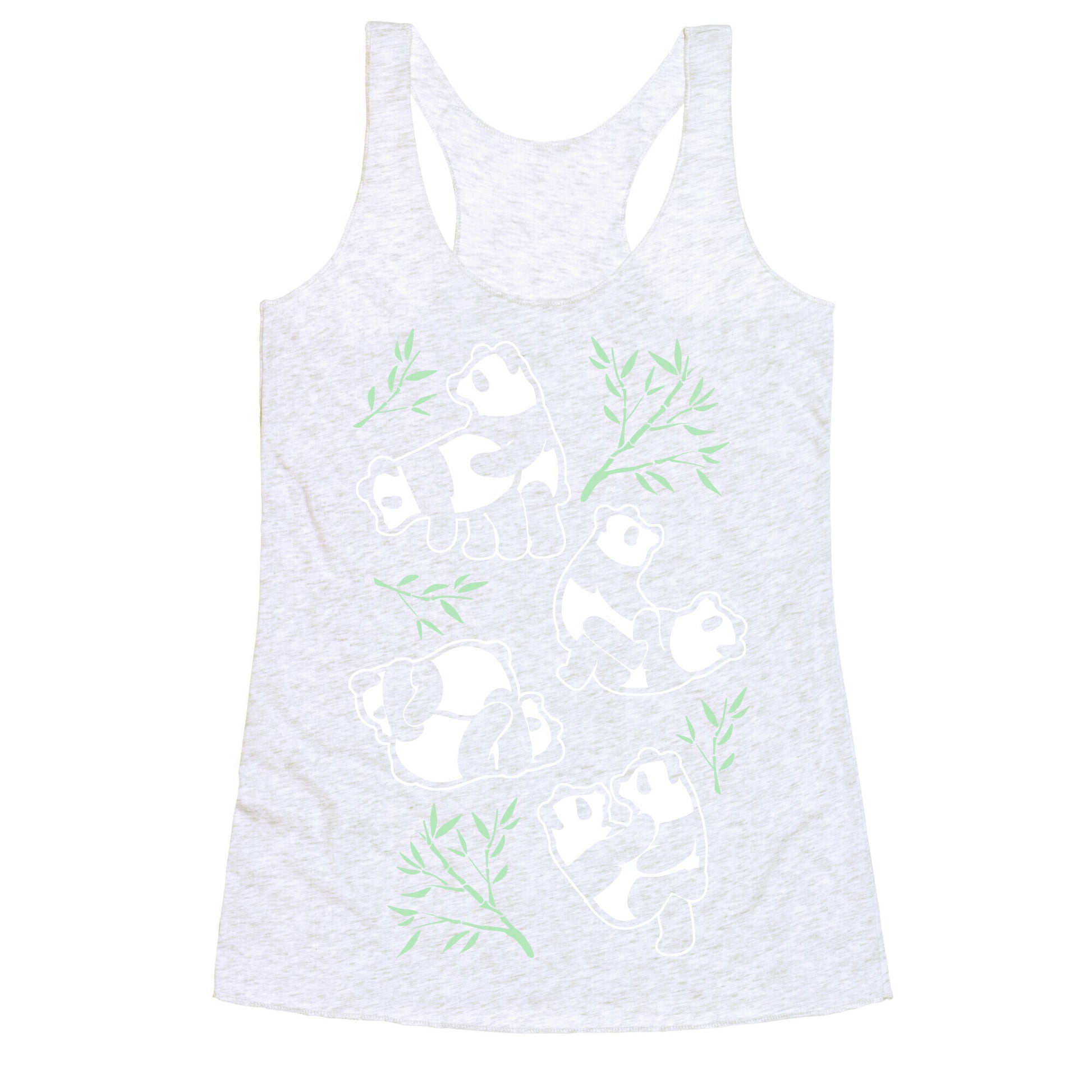 Pandas in Various Sexual Positions Racerback Tank